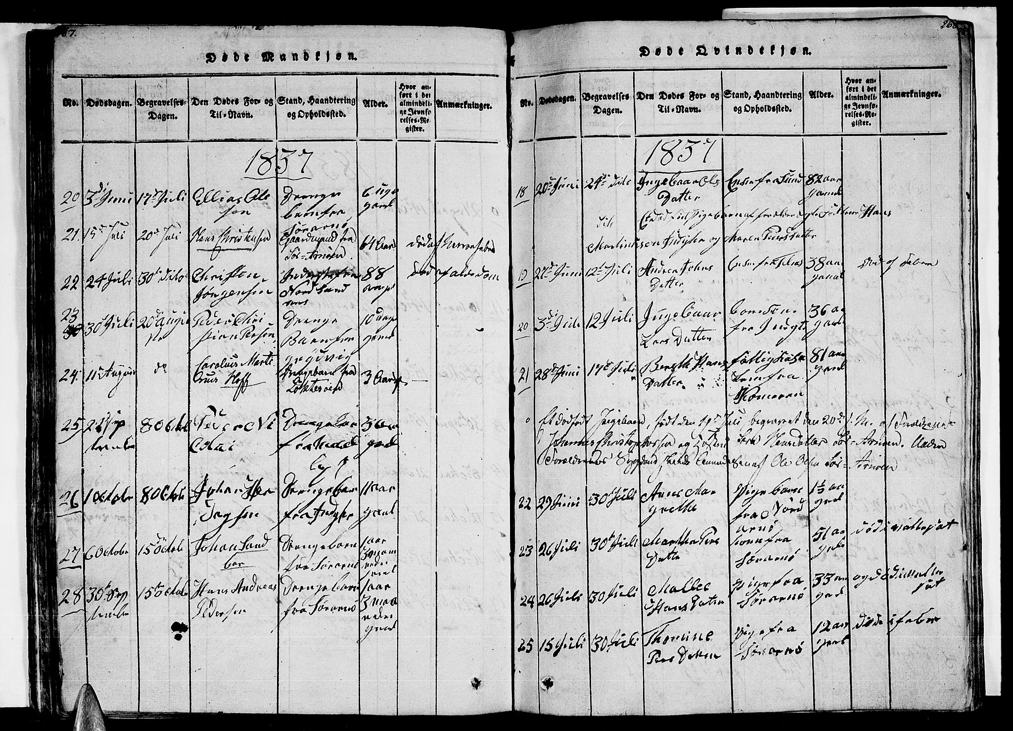 Ministerialprotokoller, klokkerbøker og fødselsregistre - Nordland, AV/SAT-A-1459/805/L0105: Klokkerbok nr. 805C01, 1820-1839, s. 267-268