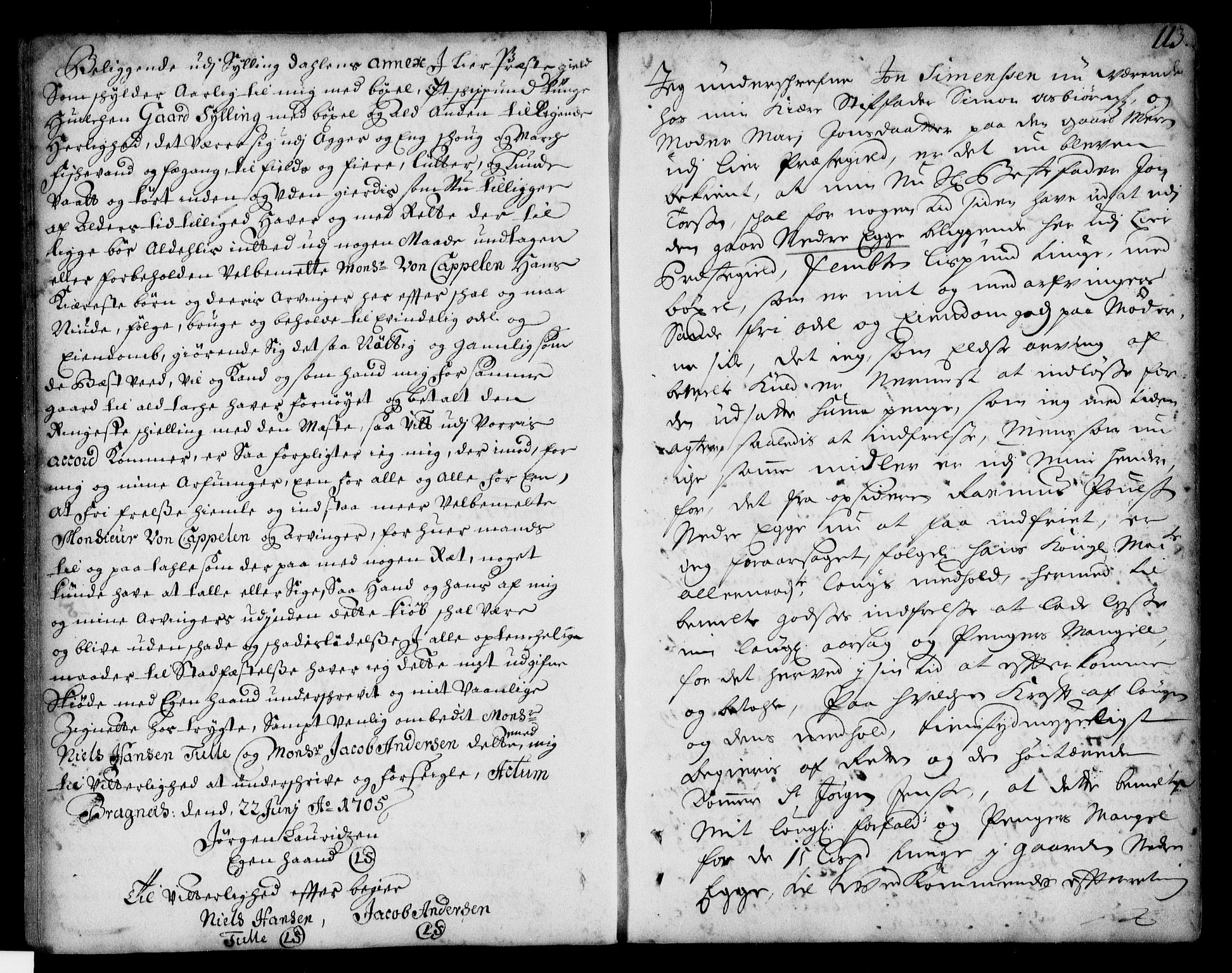 Lier, Røyken og Hurum sorenskriveri, AV/SAKO-A-89/G/Ga/Gaa/L0001: Pantebok nr. I, 1701-1725, s. 113