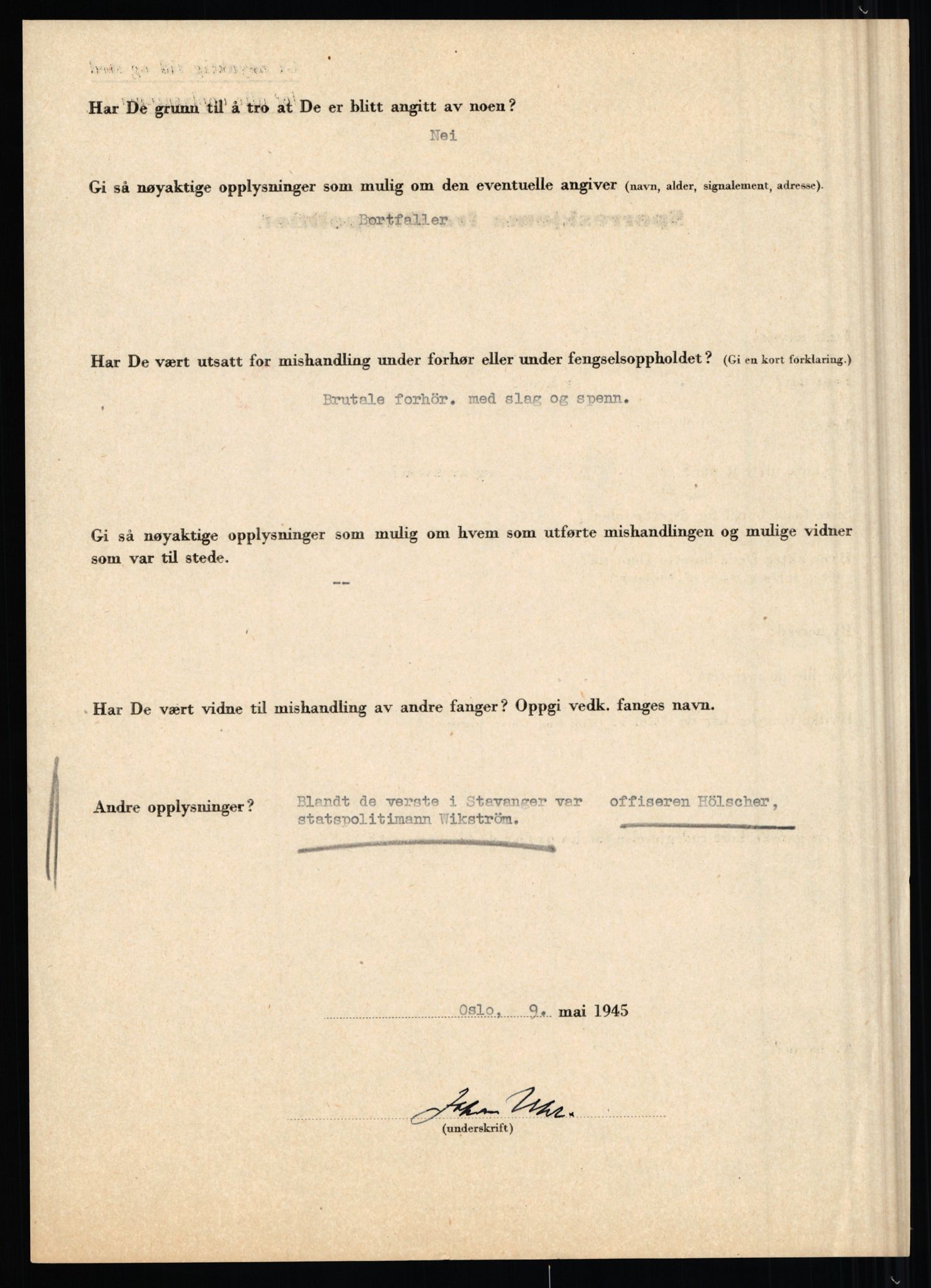 Rikspolitisjefen, AV/RA-S-1560/L/L0017: Tidemann, Hermann G. - Veum, Tjostolv, 1940-1945, s. 707