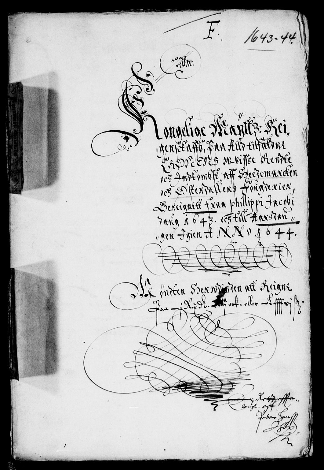 Rentekammeret inntil 1814, Reviderte regnskaper, Lensregnskaper, AV/RA-EA-5023/R/Rb/Rba/L0170: Akershus len, 1642-1644