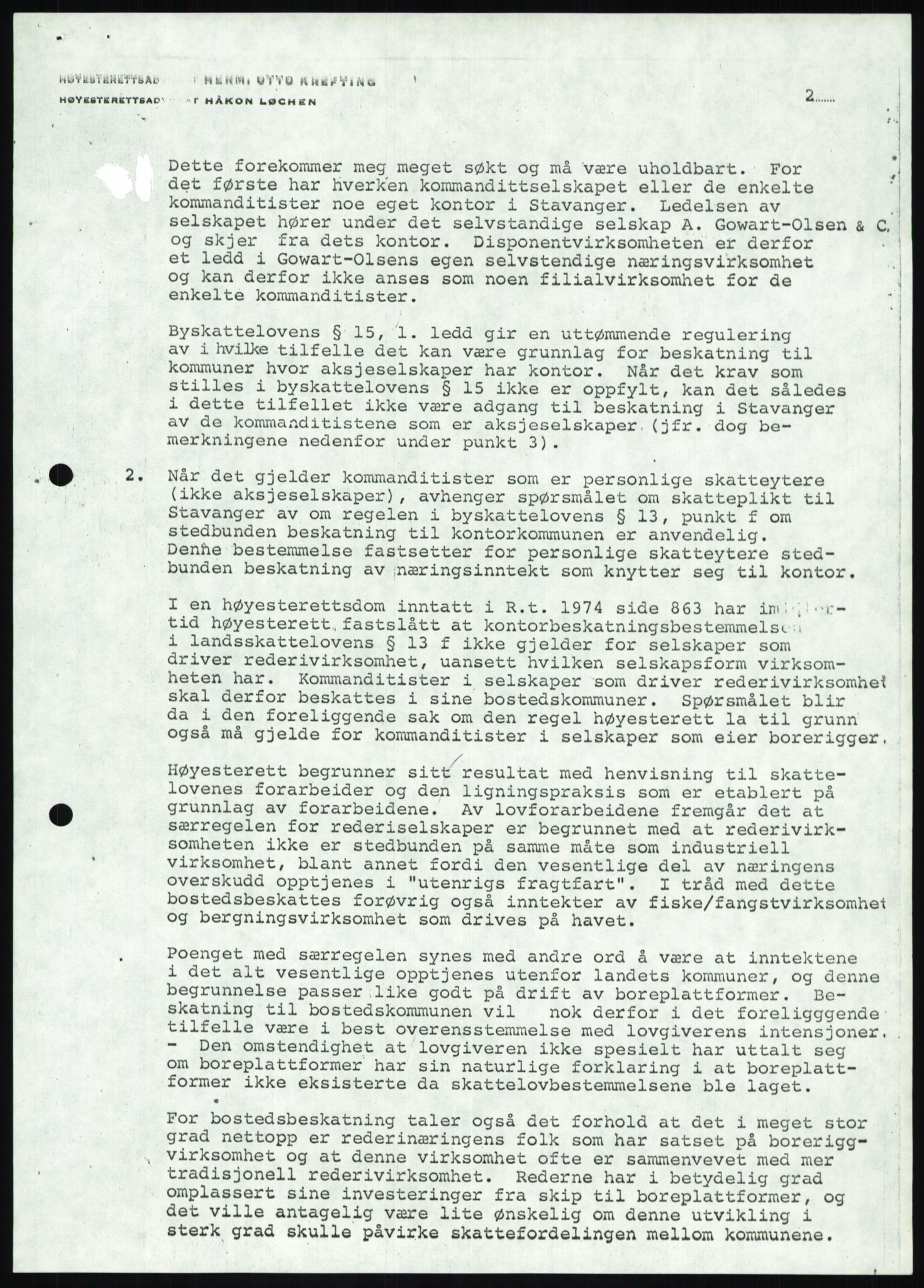 Pa 1503 - Stavanger Drilling AS, AV/SAST-A-101906/D/L0006: Korrespondanse og saksdokumenter, 1974-1984, s. 895