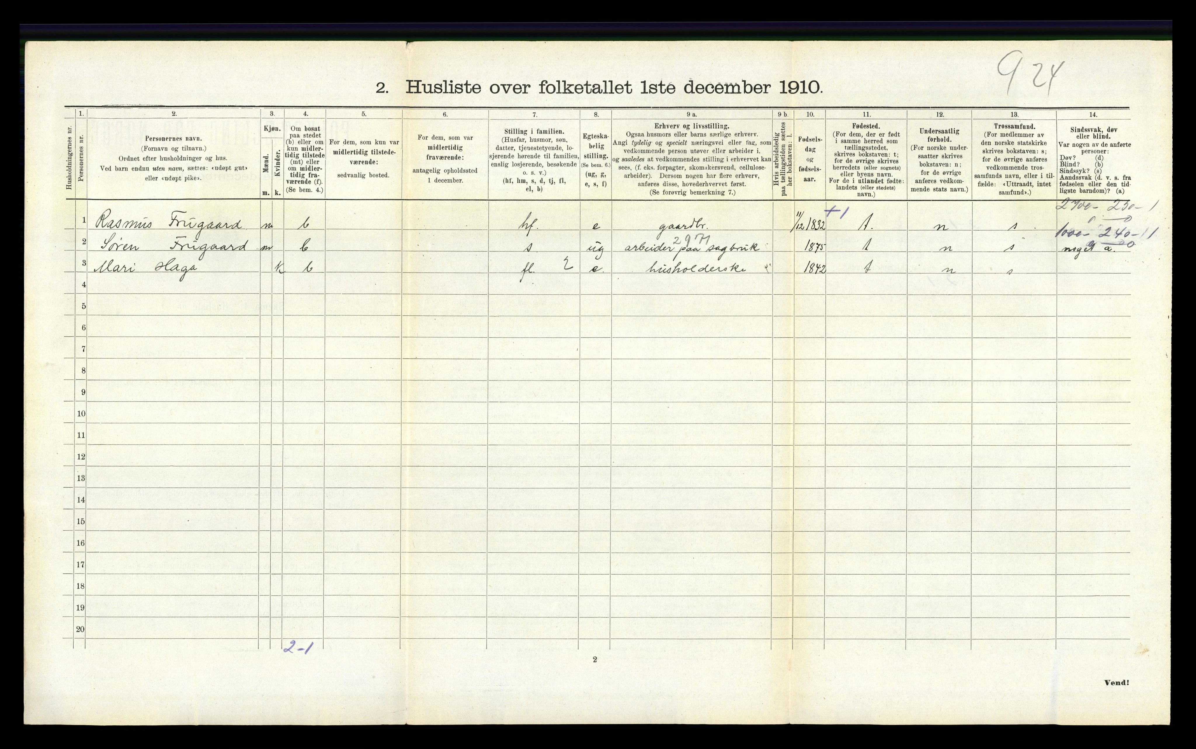 RA, Folketelling 1910 for 1221 Stord herred, 1910, s. 216