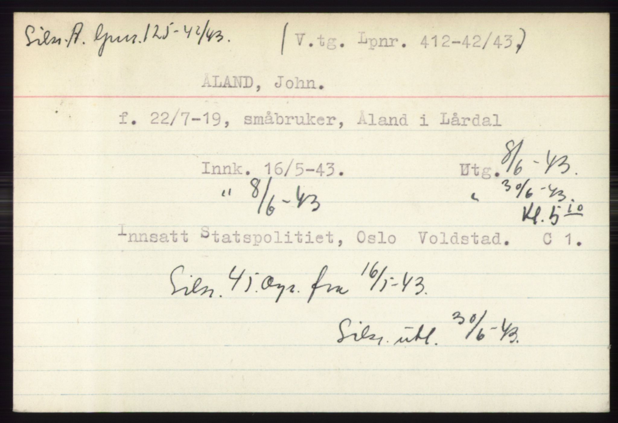 Statspolitiet - Hovedkontoret / Osloavdelingen, AV/RA-S-1329/C/Ck/Cke/L0005: Fangeregister; etternavn S - Å, 1941-1945, s. 728