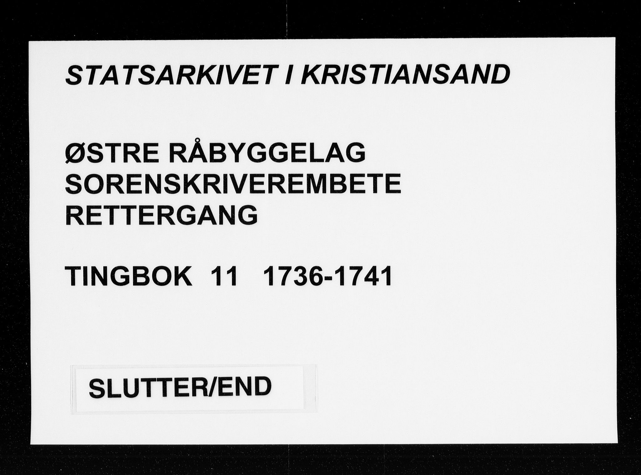 Østre Råbyggelag sorenskriveri, SAK/1221-0016/F/Fa/L0012: Tingbok nr 11, 1736-1741