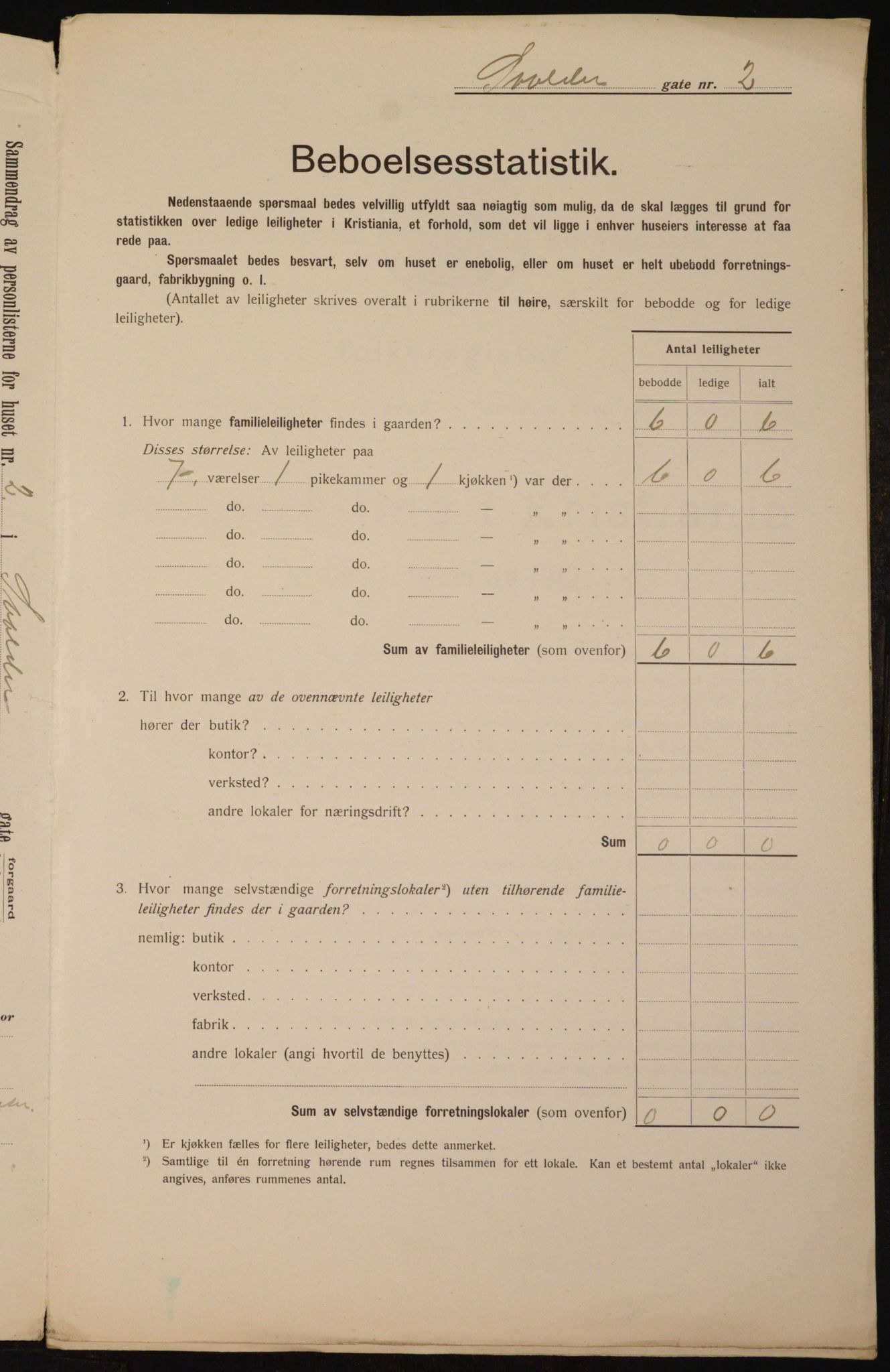 OBA, Kommunal folketelling 1.2.1912 for Kristiania, 1912, s. 106266