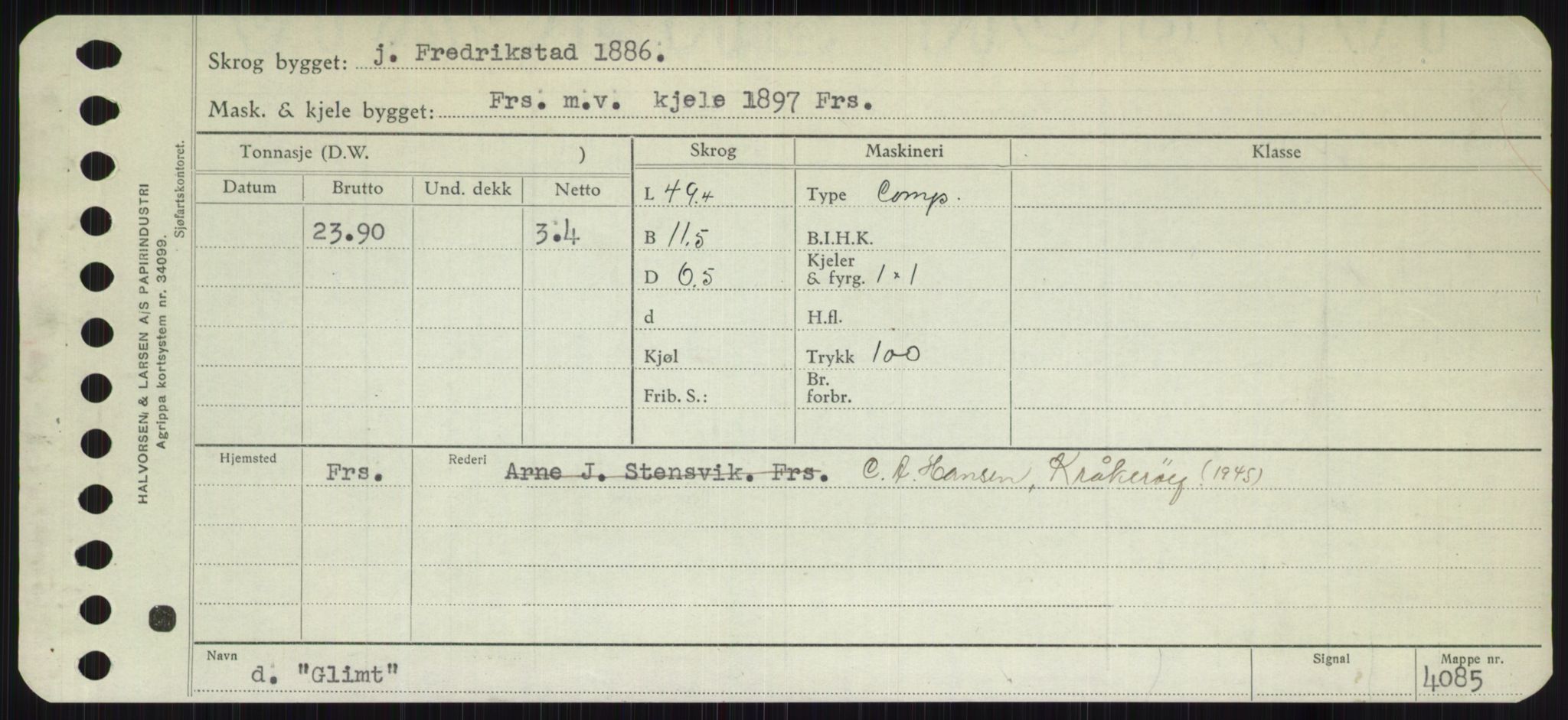 Sjøfartsdirektoratet med forløpere, Skipsmålingen, AV/RA-S-1627/H/Ha/L0002/0002: Fartøy, Eik-Hill / Fartøy, G-Hill, s. 169