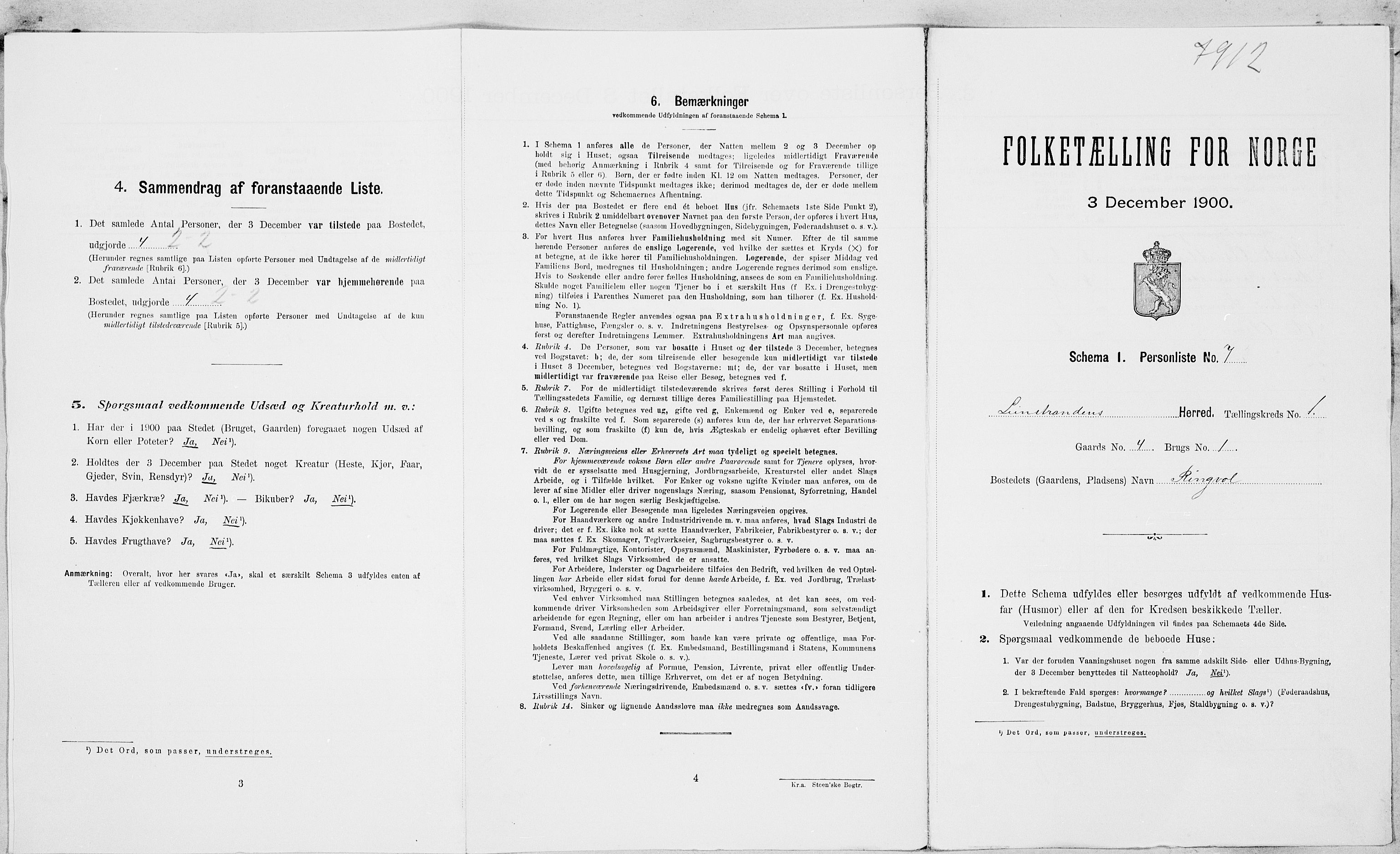 SAT, Folketelling 1900 for 1654 Leinstrand herred, 1900, s. 40