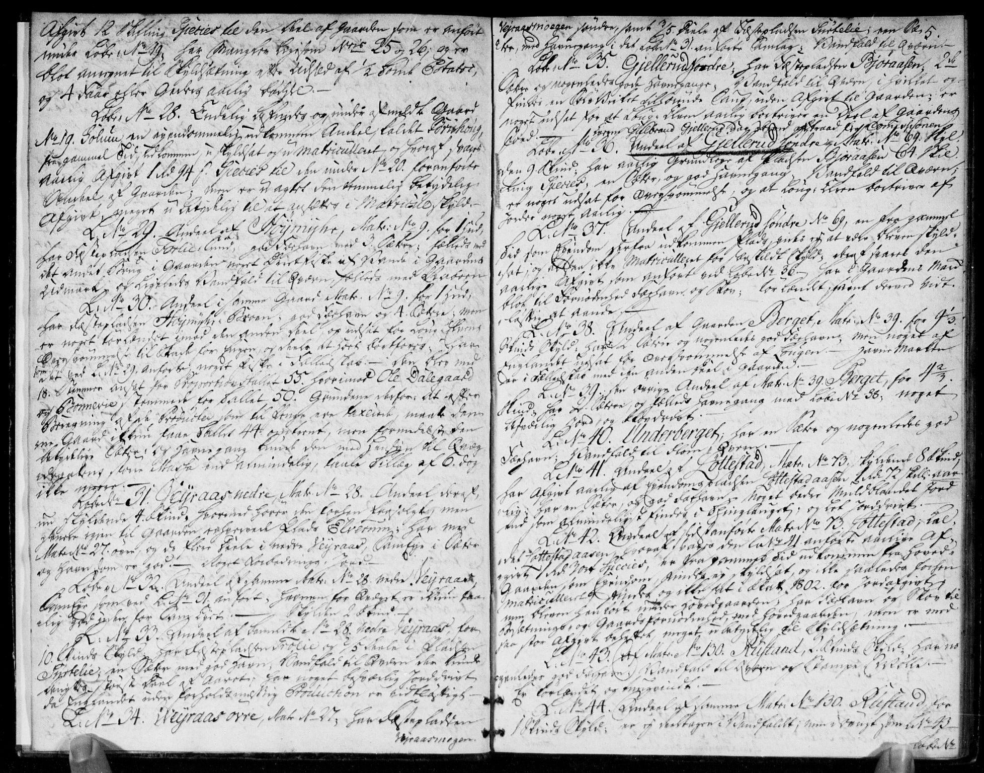 Hovedmatrikkelkommisjonen, AV/RA-S-1529, 1819-1831
