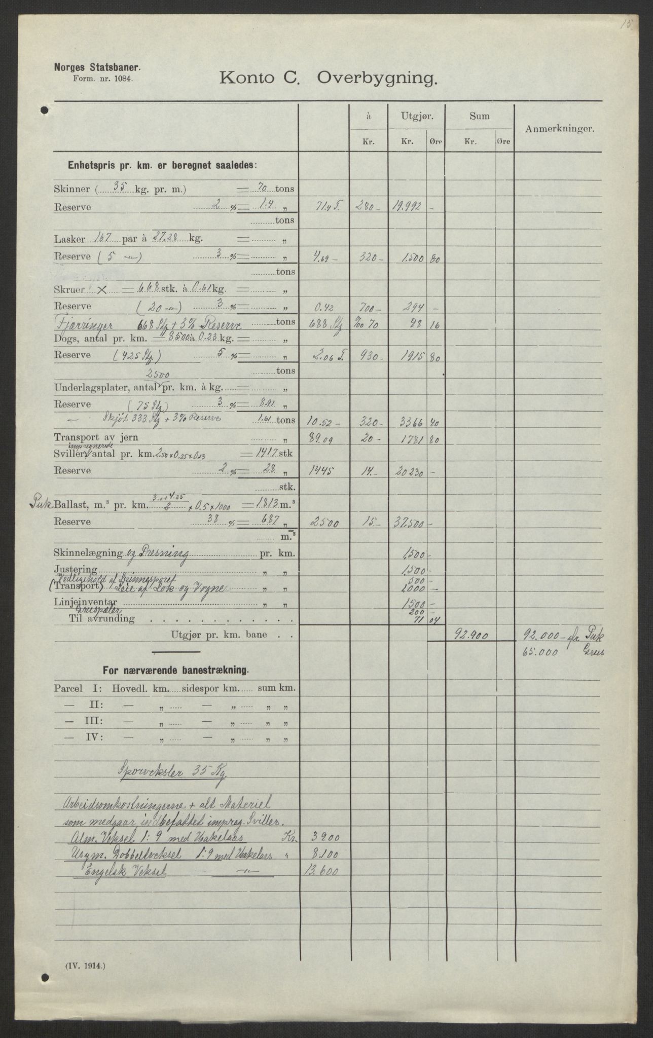 Norges Statsbaner, Baneavdelingen B, AV/RA-S-1619/1/F/Fa/L0042: NORGE-JYLLAND, 1920, s. 72