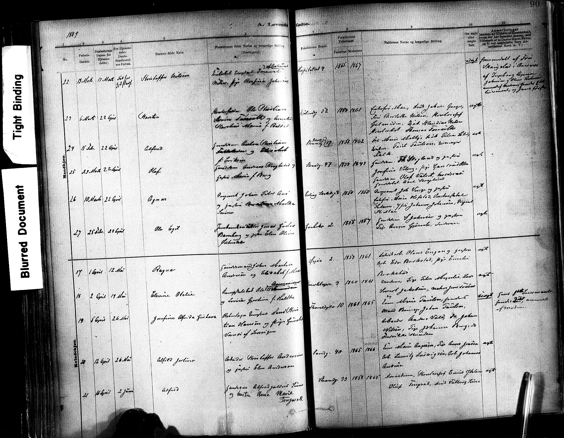 Ministerialprotokoller, klokkerbøker og fødselsregistre - Sør-Trøndelag, SAT/A-1456/602/L0119: Ministerialbok nr. 602A17, 1880-1901, s. 90