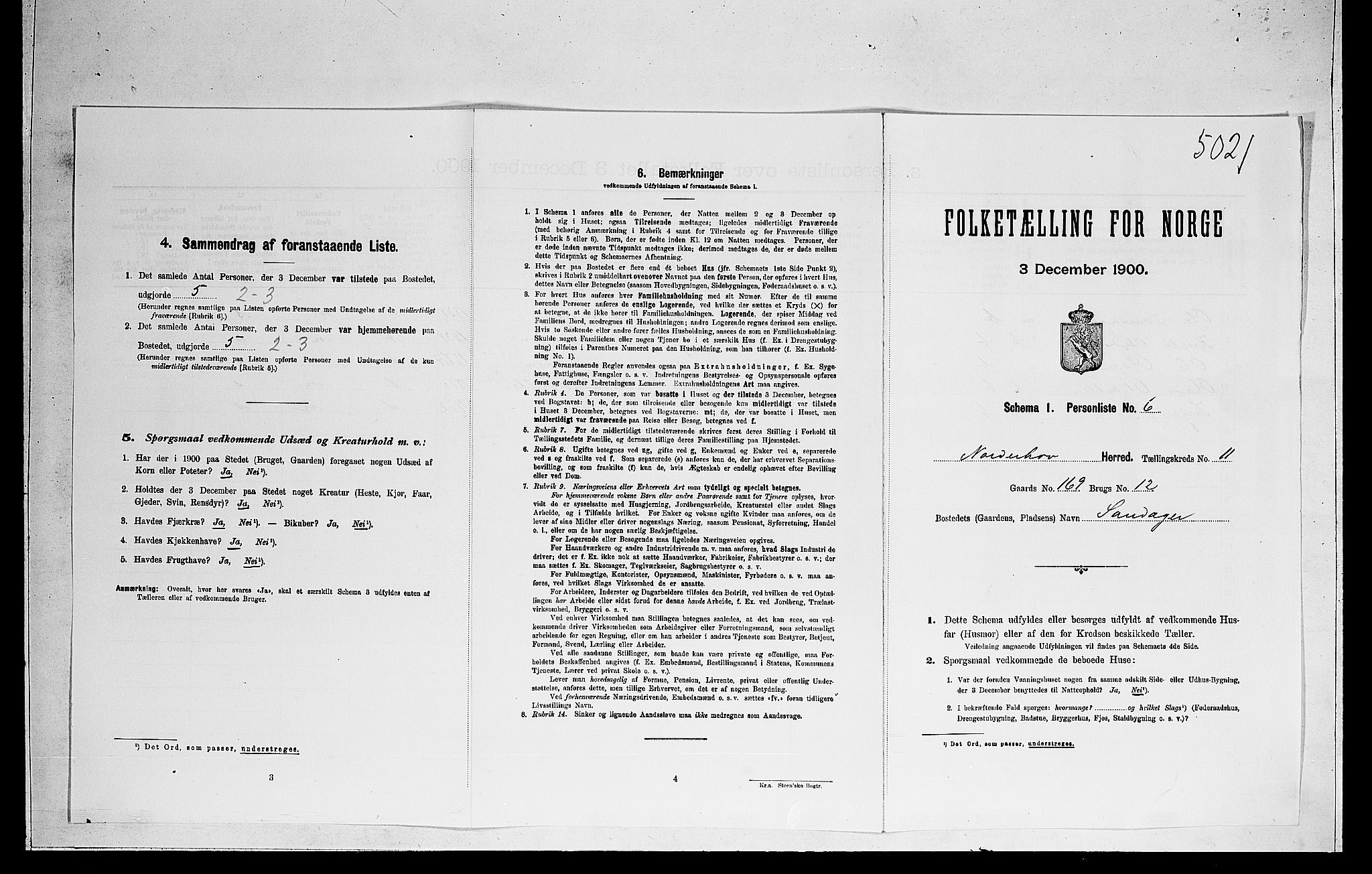 RA, Folketelling 1900 for 0613 Norderhov herred, 1900, s. 2478