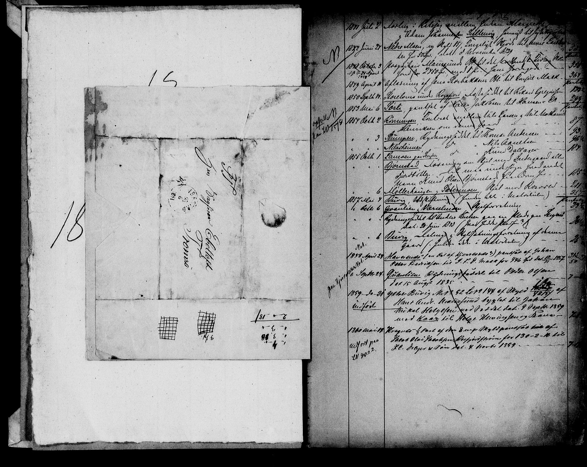 Senja og Tromsø sorenskriveri , AV/SATØ-SATØ-31/G/Ga/L0009pantereg: Panteregister nr. 9, 1839