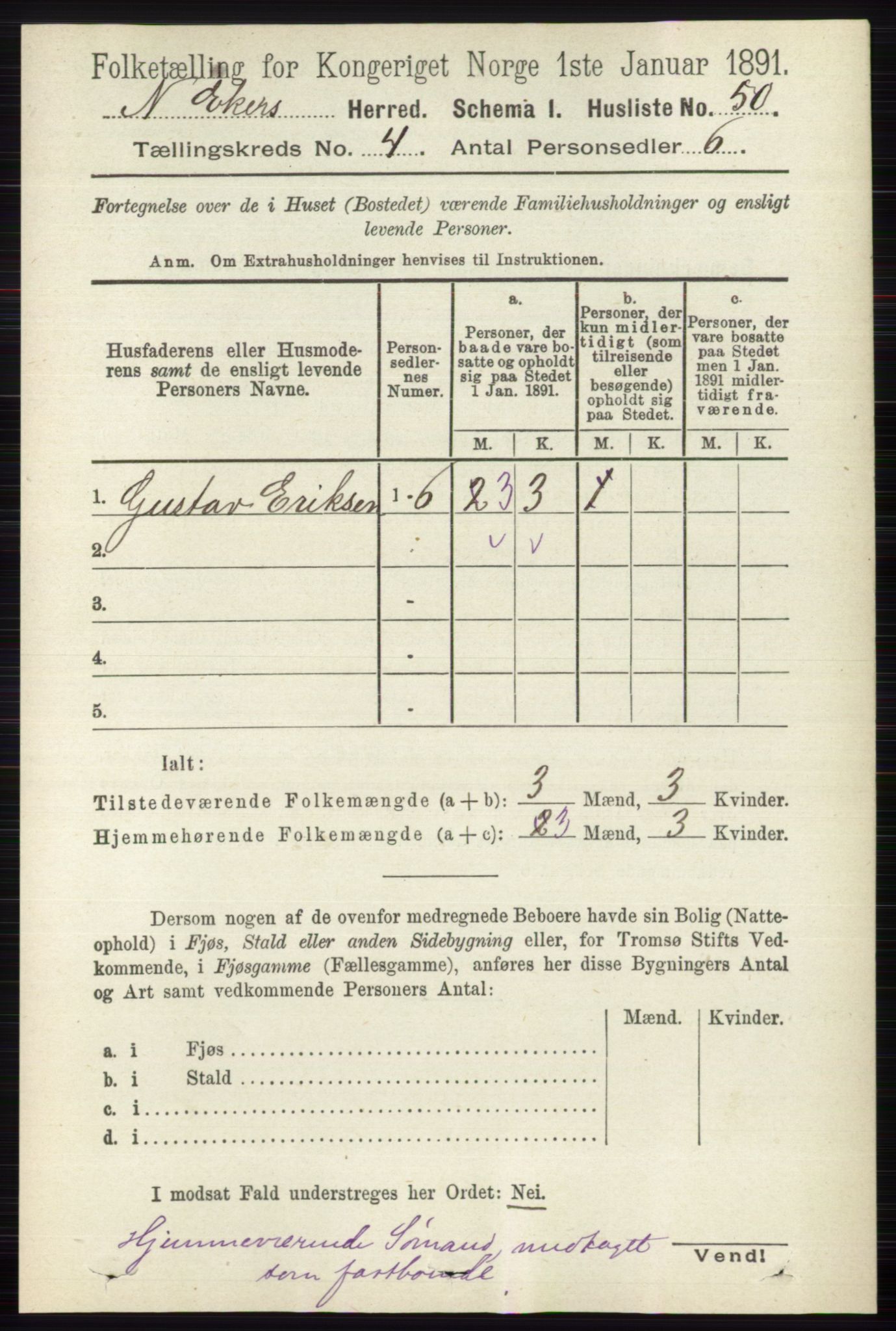 RA, Folketelling 1891 for 0625 Nedre Eiker herred, 1891, s. 1933