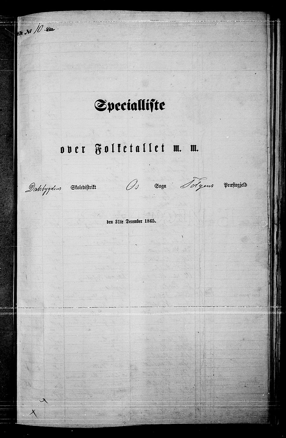RA, Folketelling 1865 for 0436P Tolga prestegjeld, 1865, s. 117