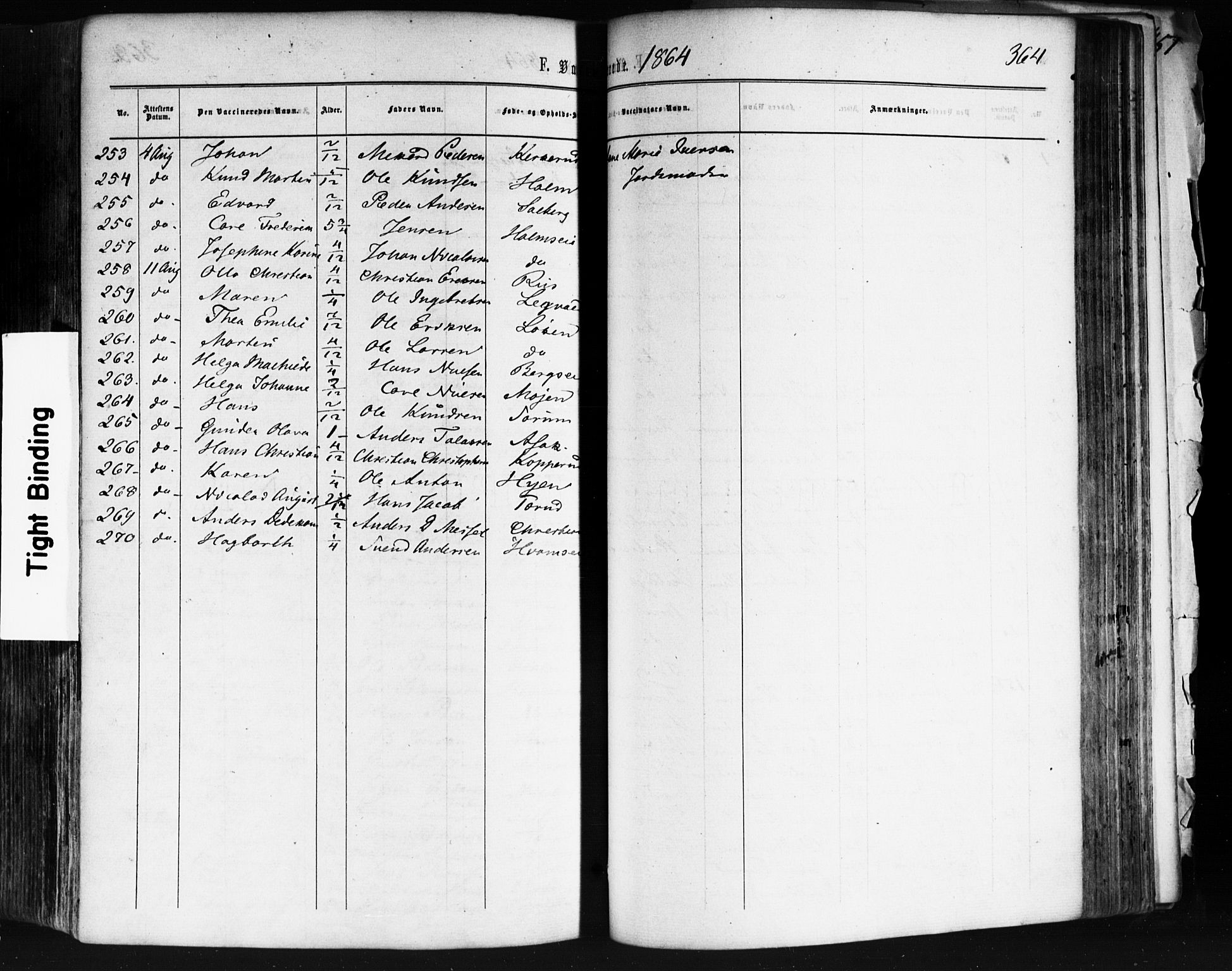 Skedsmo prestekontor Kirkebøker, AV/SAO-A-10033a/F/Fa/L0011: Ministerialbok nr. I 11, 1866-1876, s. 364