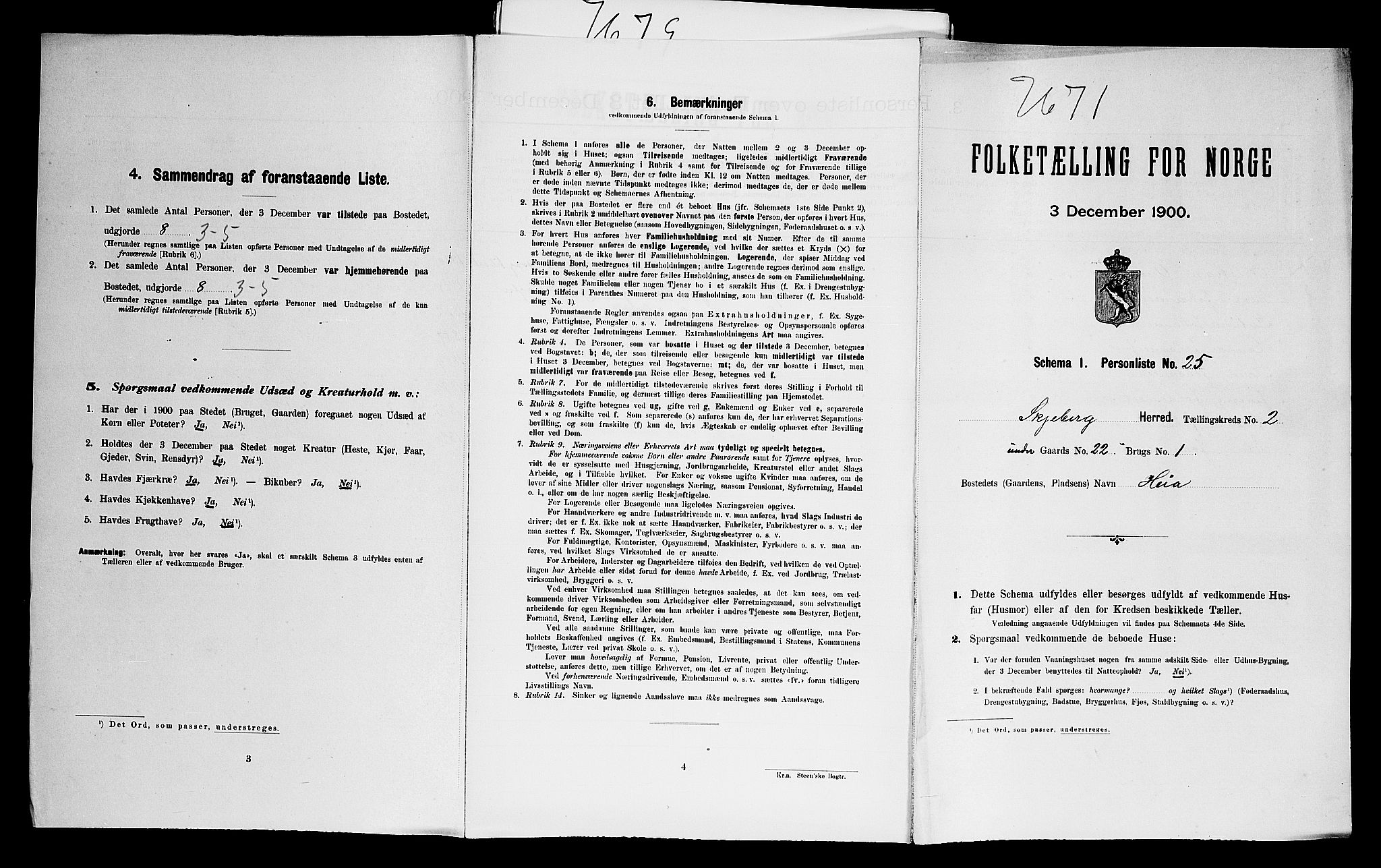 SAO, Folketelling 1900 for 0115 Skjeberg herred, 1900, s. 532