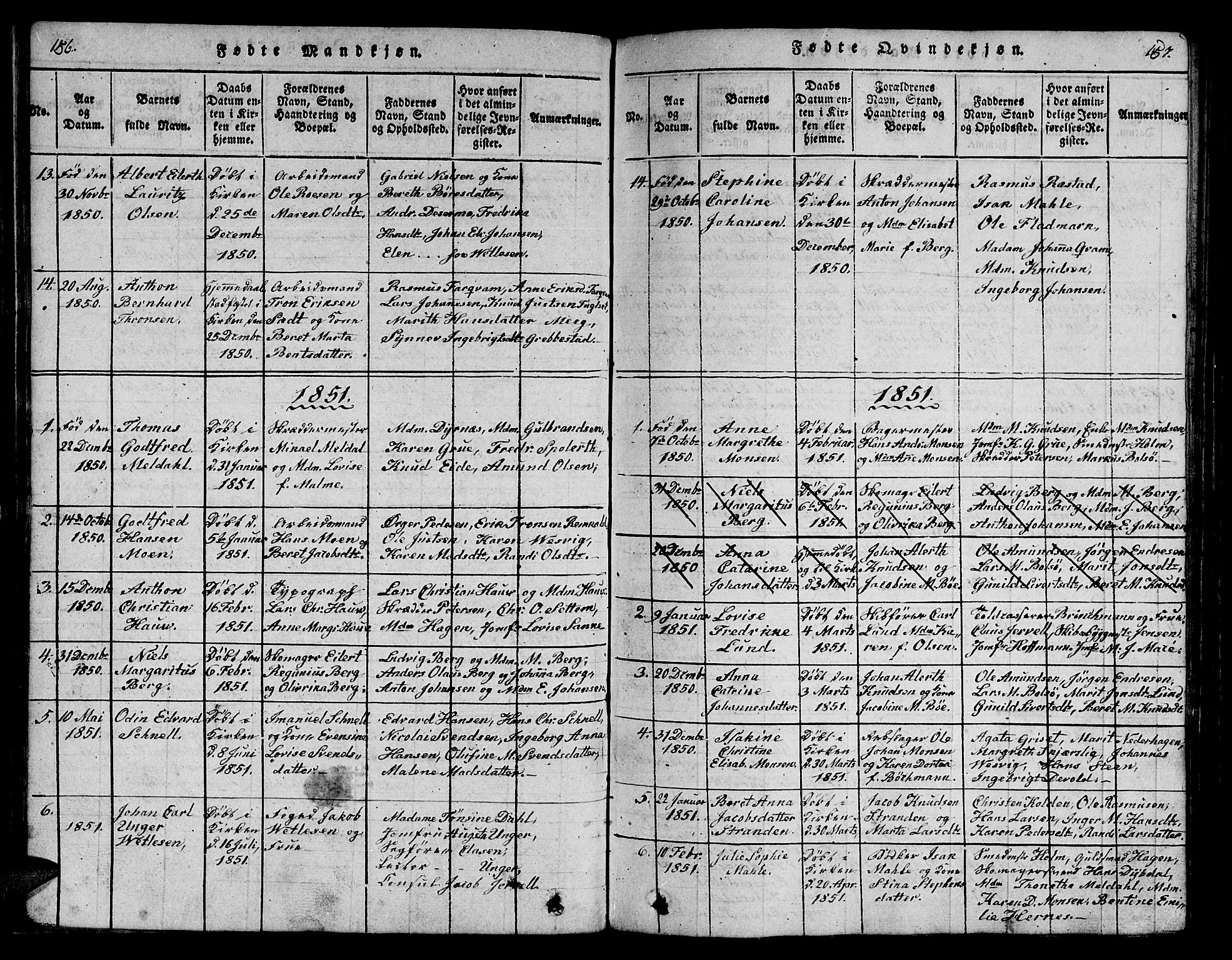 Ministerialprotokoller, klokkerbøker og fødselsregistre - Møre og Romsdal, AV/SAT-A-1454/558/L0700: Klokkerbok nr. 558C01, 1818-1868, s. 156-157