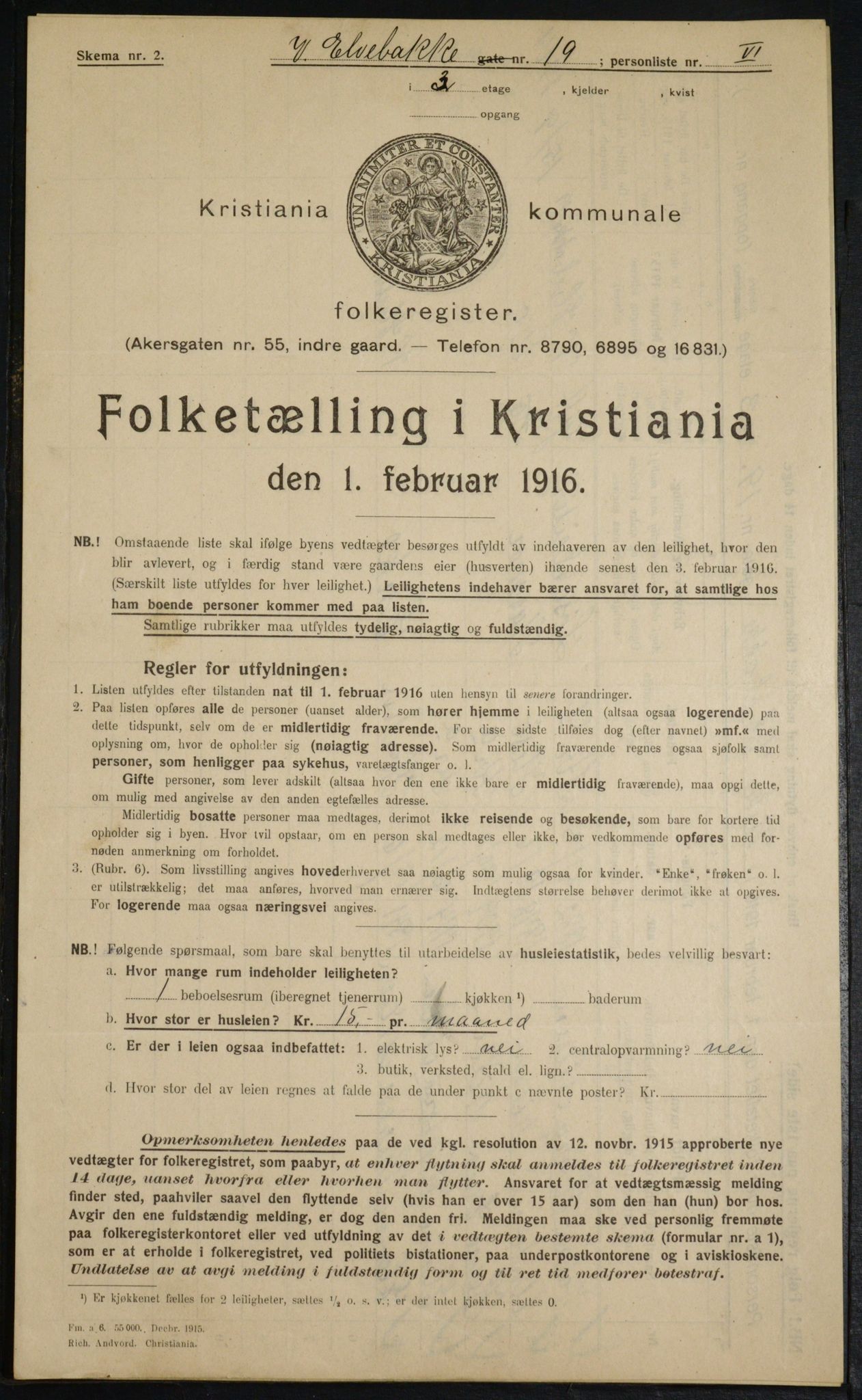 OBA, Kommunal folketelling 1.2.1916 for Kristiania, 1916, s. 126287