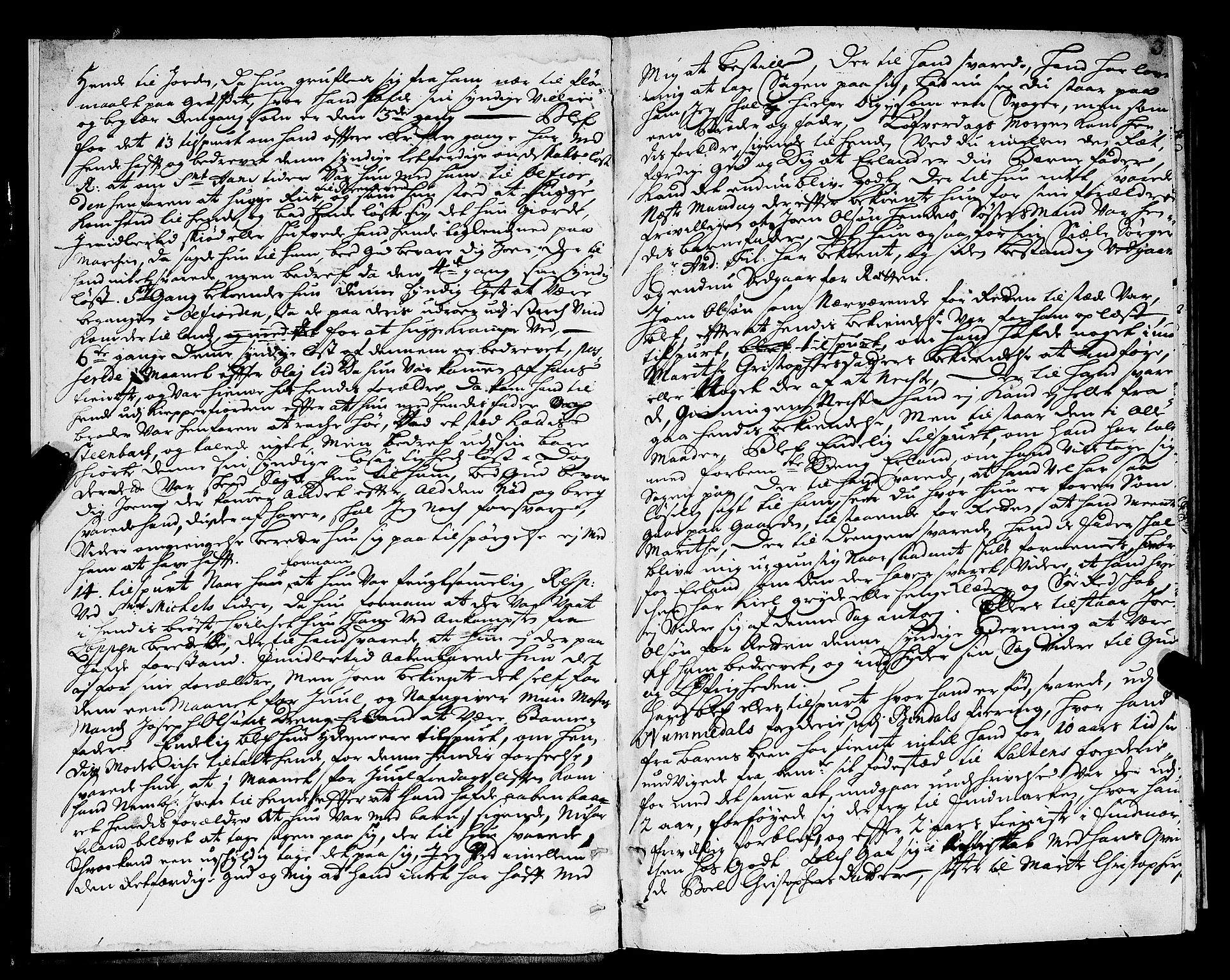 Finnmark sorenskriveri, AV/SATØ-S-0053/F/Fa/L0035: Justisprotokoller, 1713-1718, s. 2b-3a