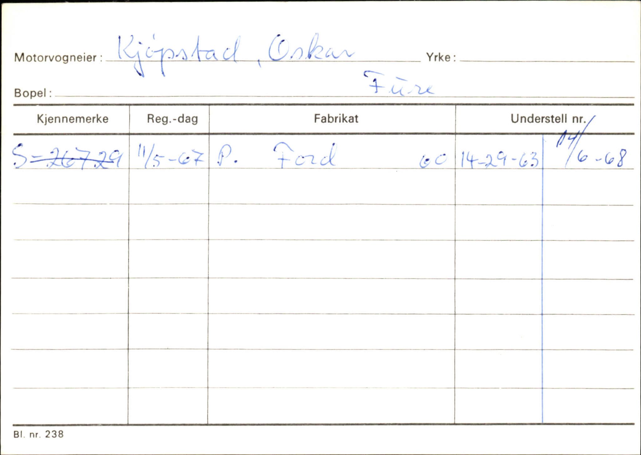 Statens vegvesen, Sogn og Fjordane vegkontor, AV/SAB-A-5301/4/F/L0132: Eigarregister Askvoll A-Å. Balestrand A-Å, 1945-1975, s. 690