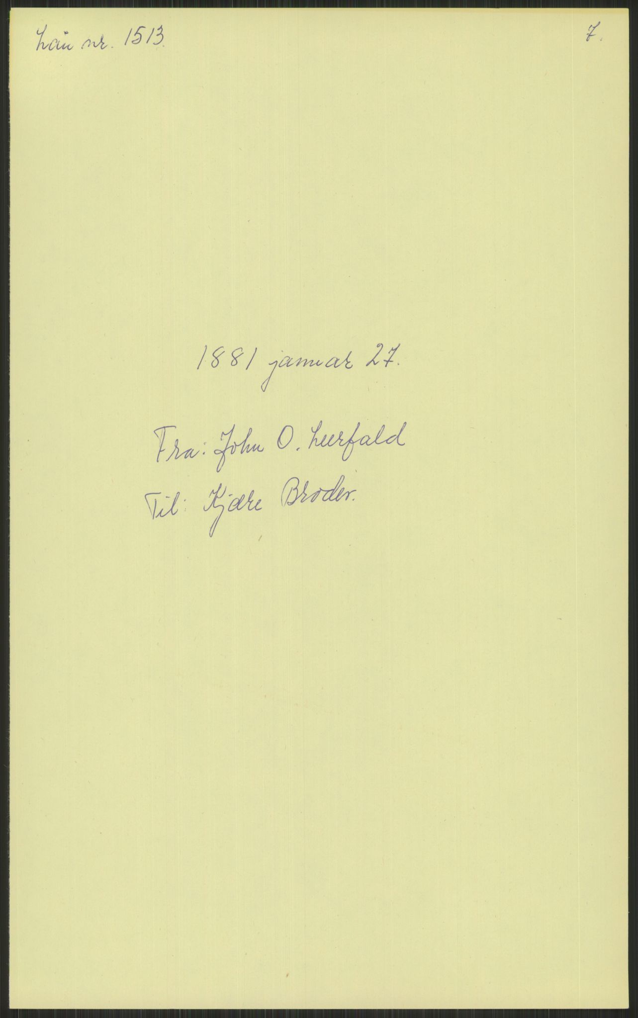 Samlinger til kildeutgivelse, Amerikabrevene, RA/EA-4057/F/L0034: Innlån fra Nord-Trøndelag, 1838-1914, s. 127