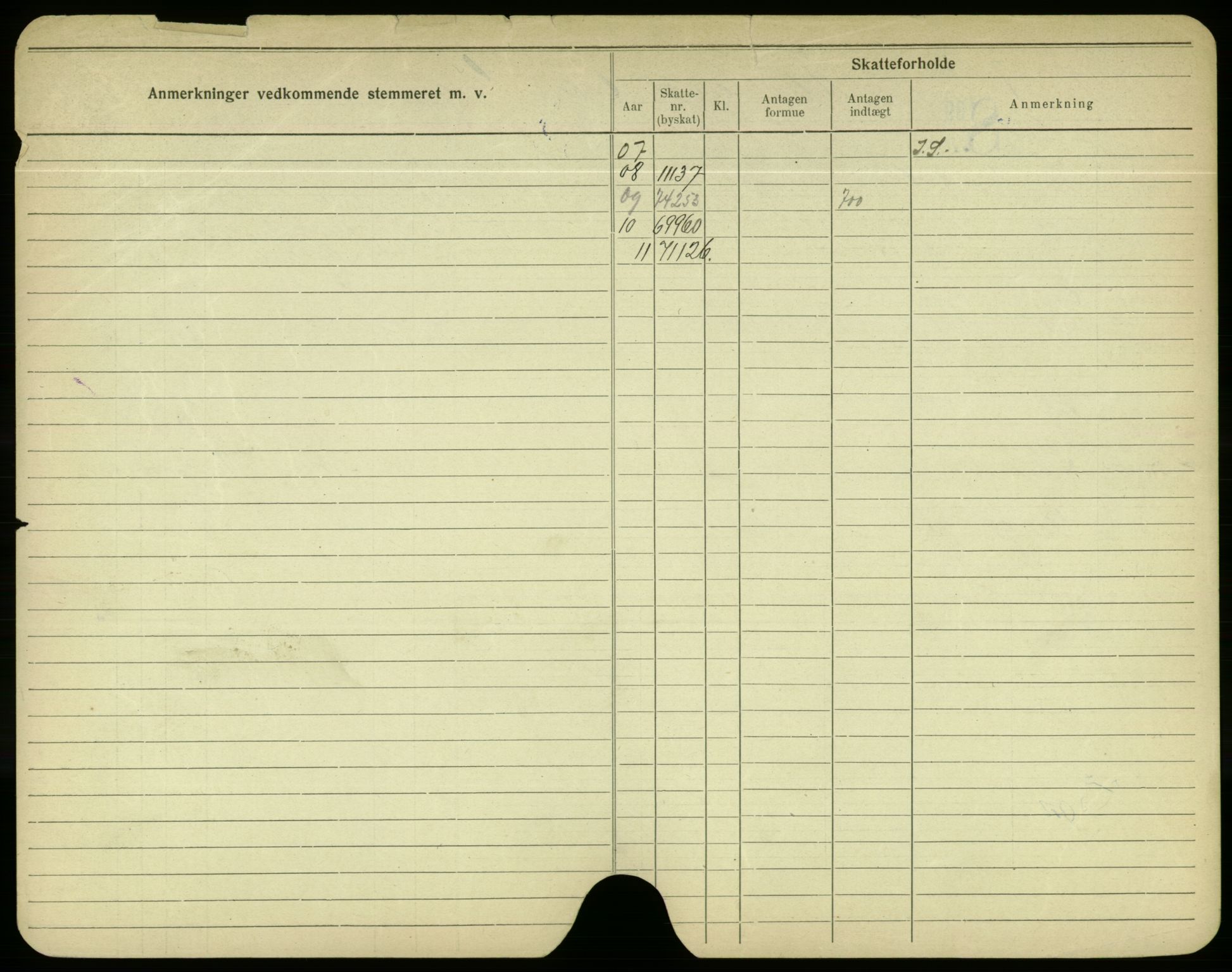 Oslo folkeregister, Registerkort, AV/SAO-A-11715/F/Fa/Fac/L0004: Menn, 1906-1914, s. 499b