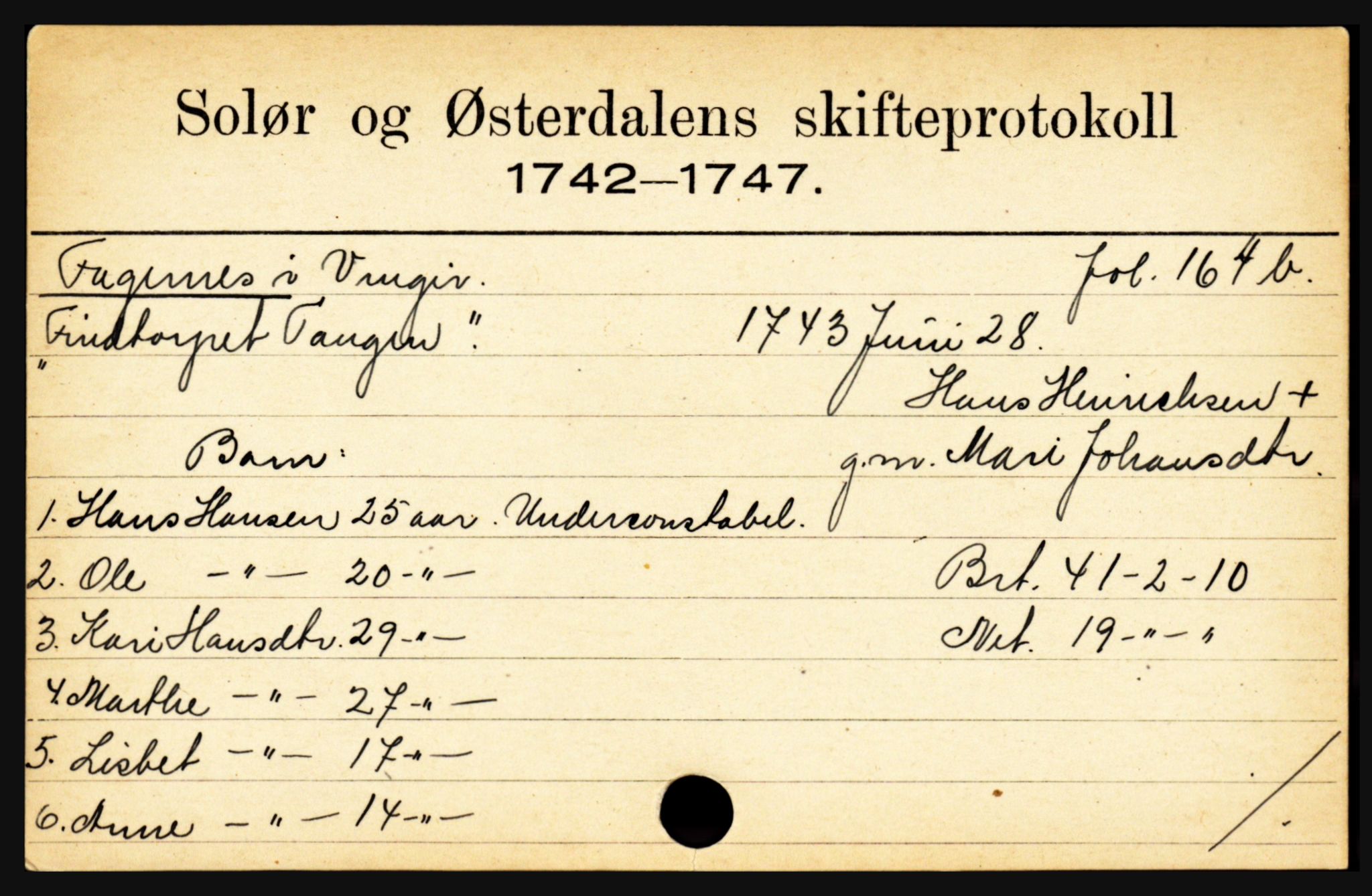 Solør og Østerdalen sorenskriveri, SAH/TING-024/J, 1716-1774, s. 1161