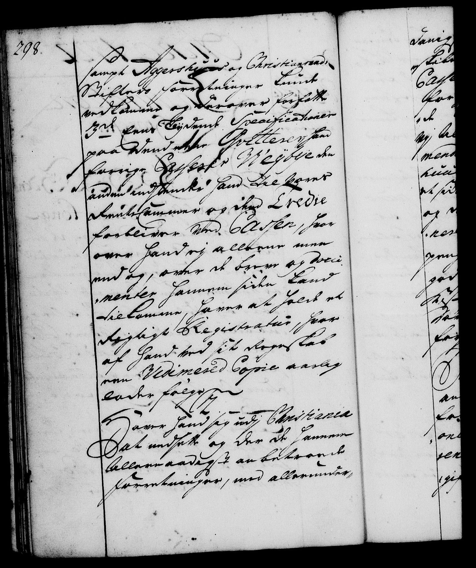 Rentekammeret, Kammerkanselliet, AV/RA-EA-3111/G/Gg/Ggi/L0001: Norsk instruksjonsprotokoll med register (merket RK 53.34), 1720-1729, s. 298