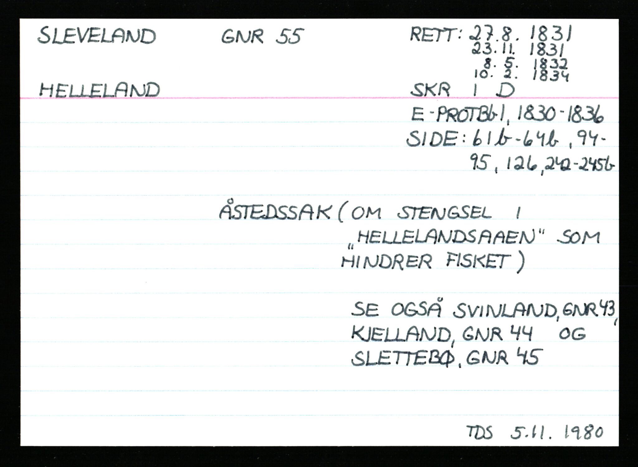 Statsarkivet i Stavanger, AV/SAST-A-101971/03/Y/Ym/L0053: Åstedskort sortert etter gårdsnavn: Skudeneshavn - Solbjør, 1600-1950, s. 360