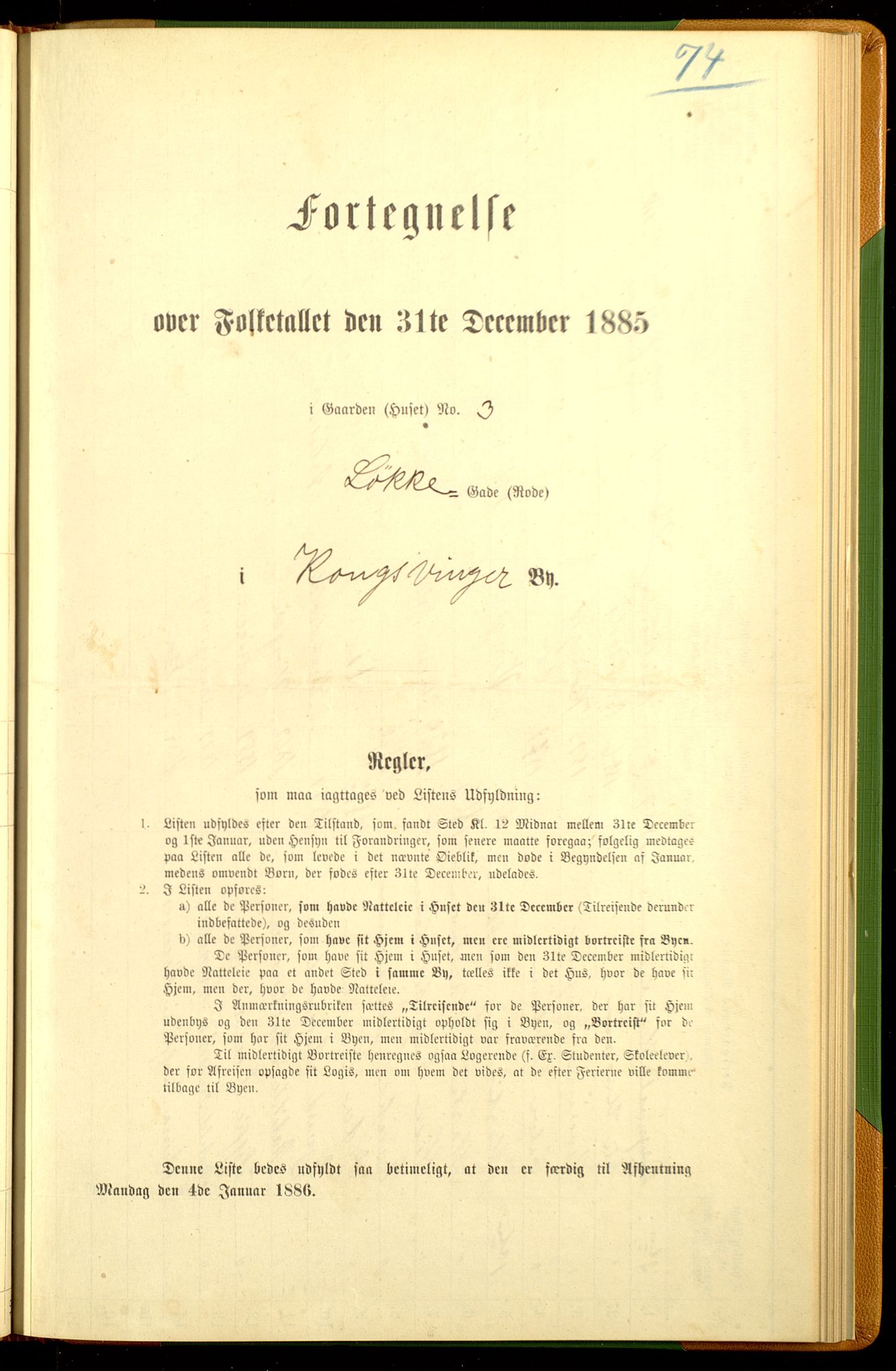 SAH, Folketelling 1885 for 0402 Kongsvinger kjøpstad, 1885, s. 150