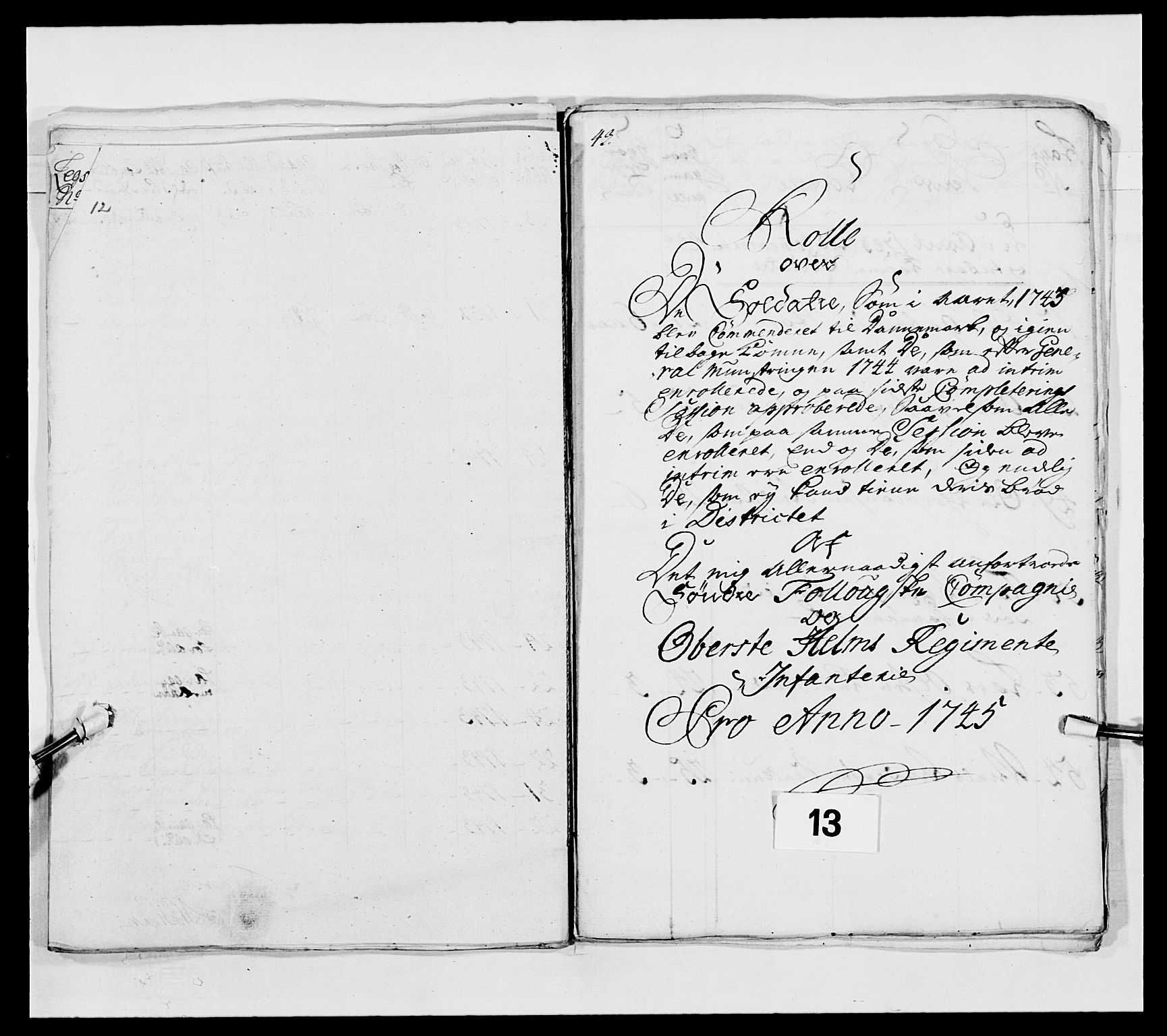 Kommanderende general (KG I) med Det norske krigsdirektorium, AV/RA-EA-5419/E/Ea/L0490: 2. Akershusiske regiment, 1730-1748, s. 139