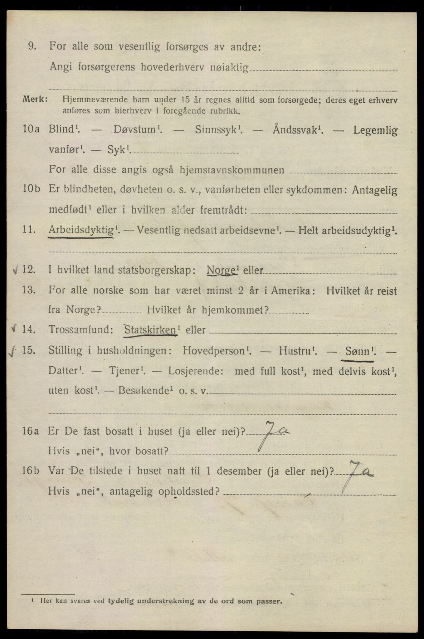 SAO, Folketelling 1920 for 0301 Kristiania kjøpstad, 1920, s. 514018