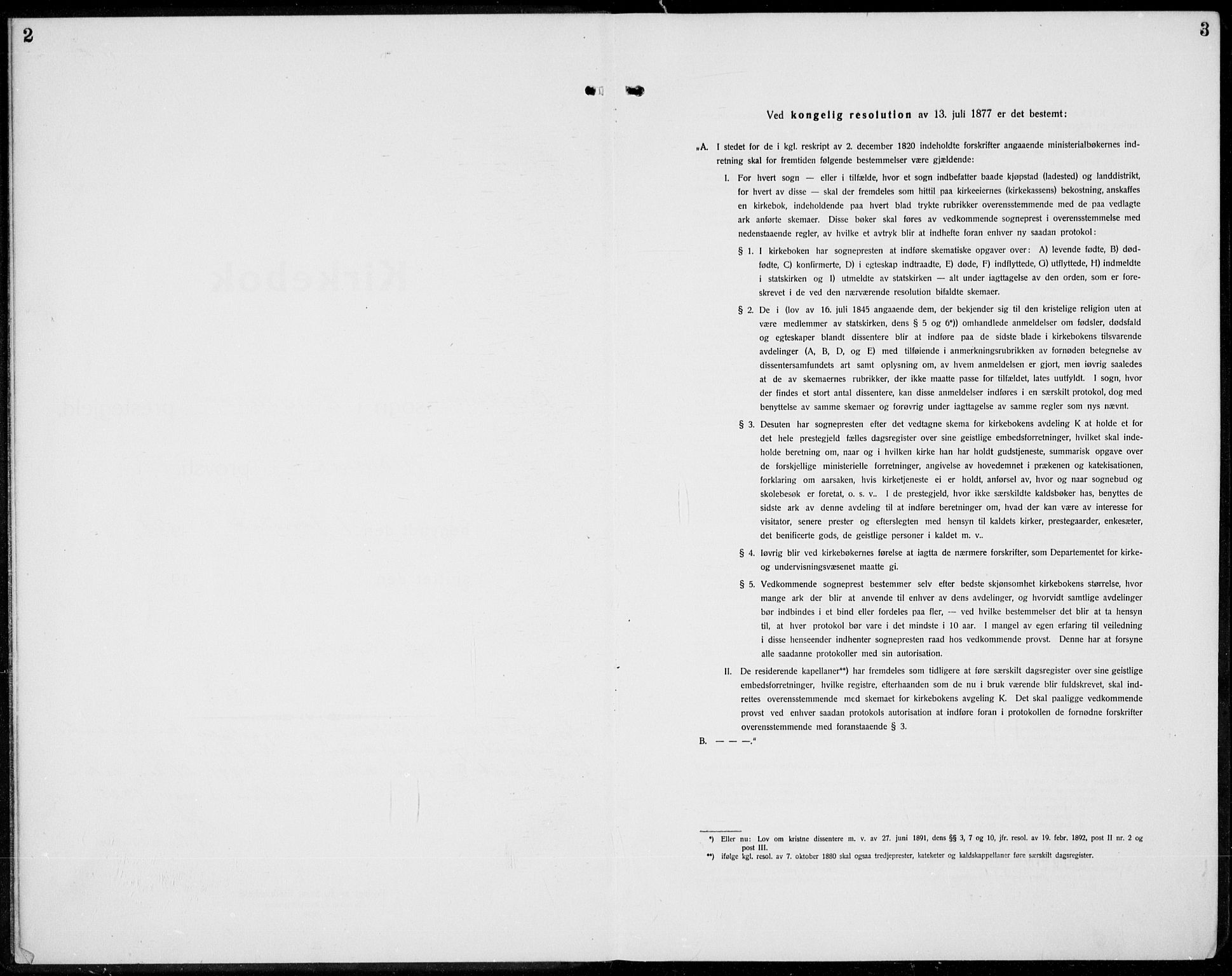 Brøttum prestekontor, SAH/PREST-016/L/La/L0001: Klokkerbok nr. 1, 1921-1941, s. 2-3
