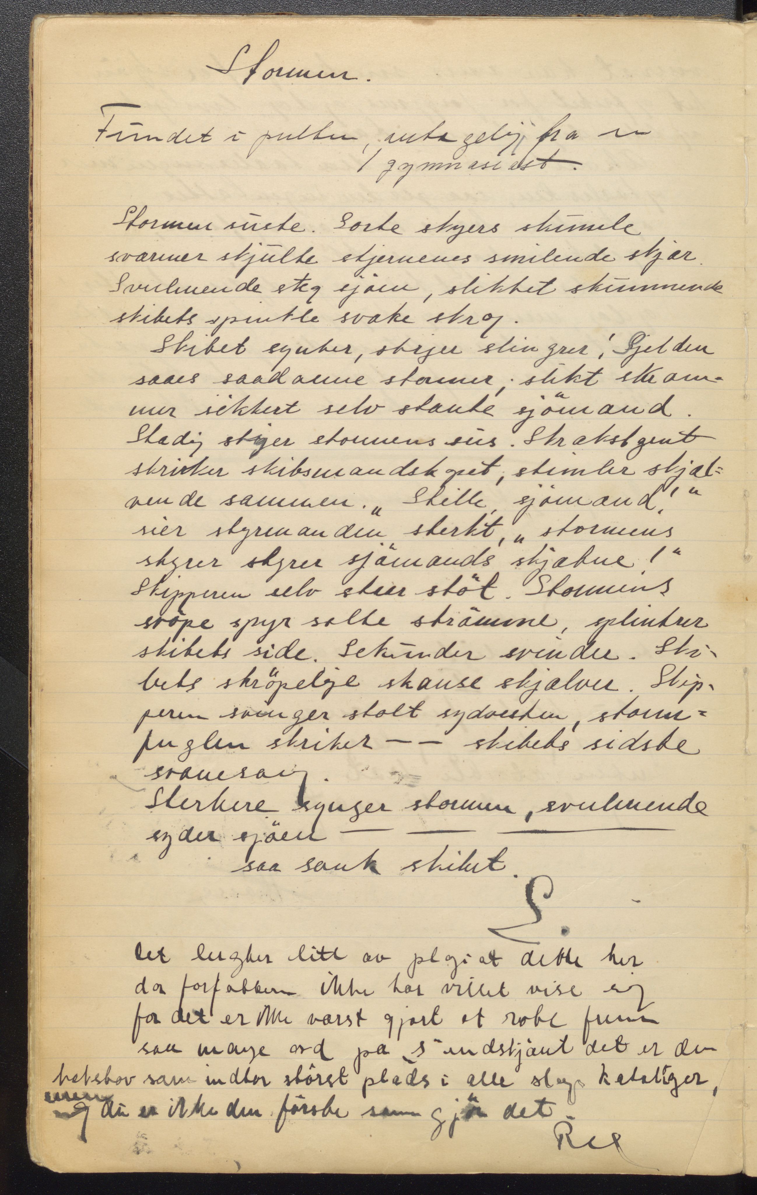 Pa 163 - Greveskogen videregående skole. Gymnassamfunnet Uglen, VEMU/A-1215/F/L0004: Storken, 1922-1923