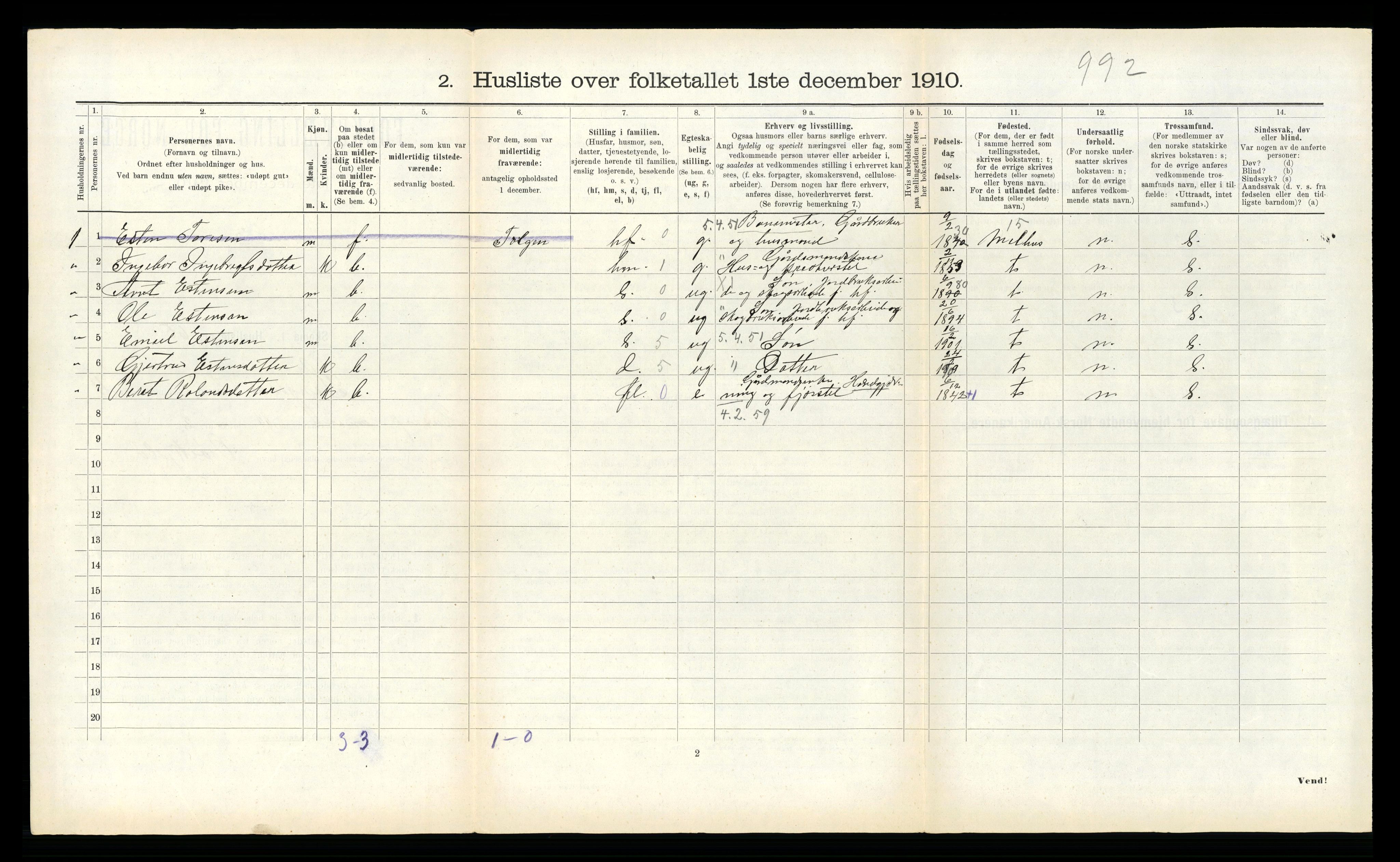 RA, Folketelling 1910 for 1646 Singsås herred, 1910, s. 357