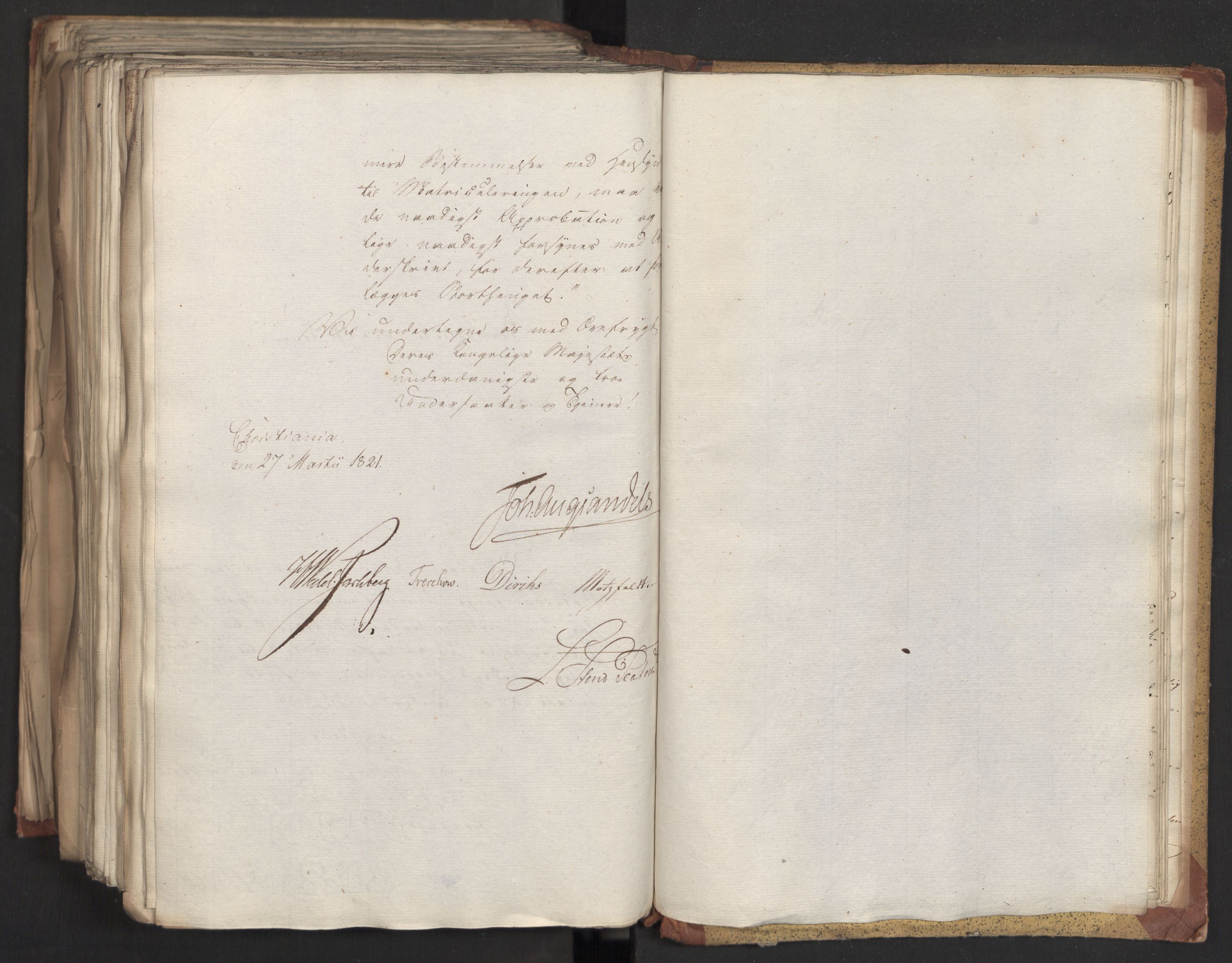 Statsrådsavdelingen i Stockholm, AV/RA-S-1003/D/Da/L0025: Regjeringsinnstillinger nr. 4873-5062, 1821, s. 525