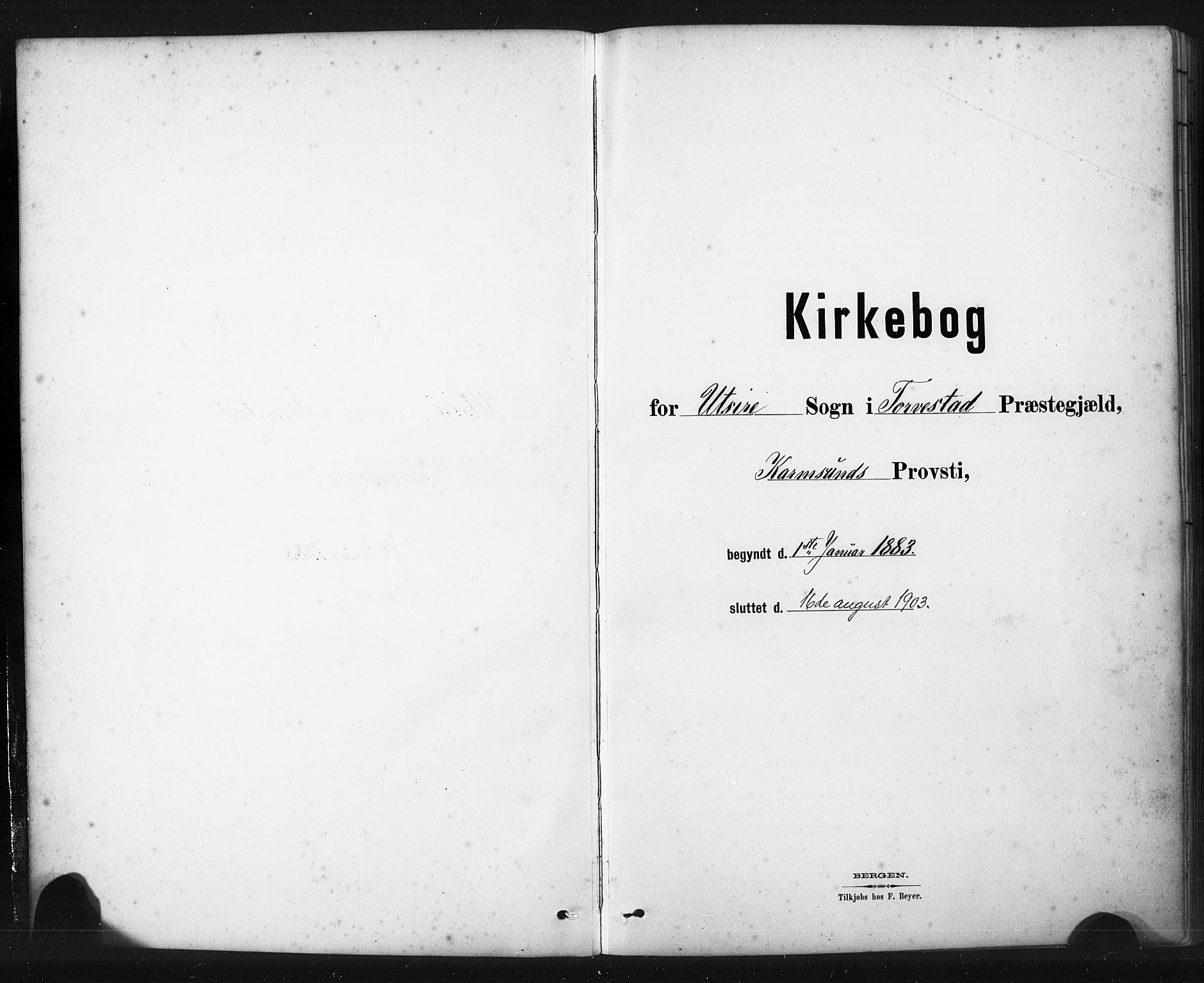 Torvastad sokneprestkontor, SAST/A -101857/H/Ha/Haa/L0016: Ministerialbok nr. A 15, 1883-1903