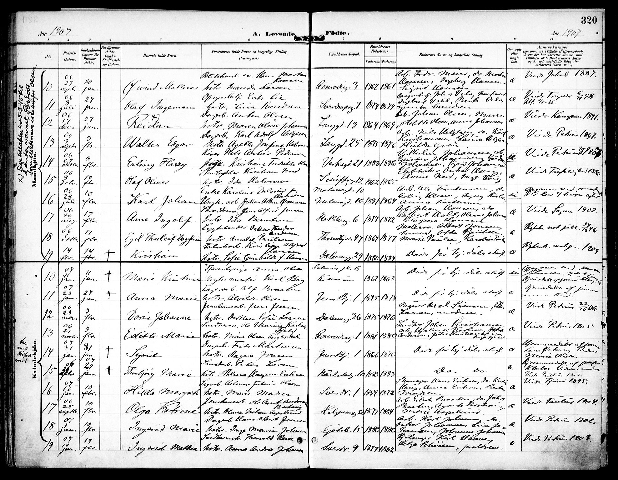 Petrus prestekontor Kirkebøker, AV/SAO-A-10872/F/Fa/L0008: Ministerialbok nr. 8, 1899-1909, s. 320