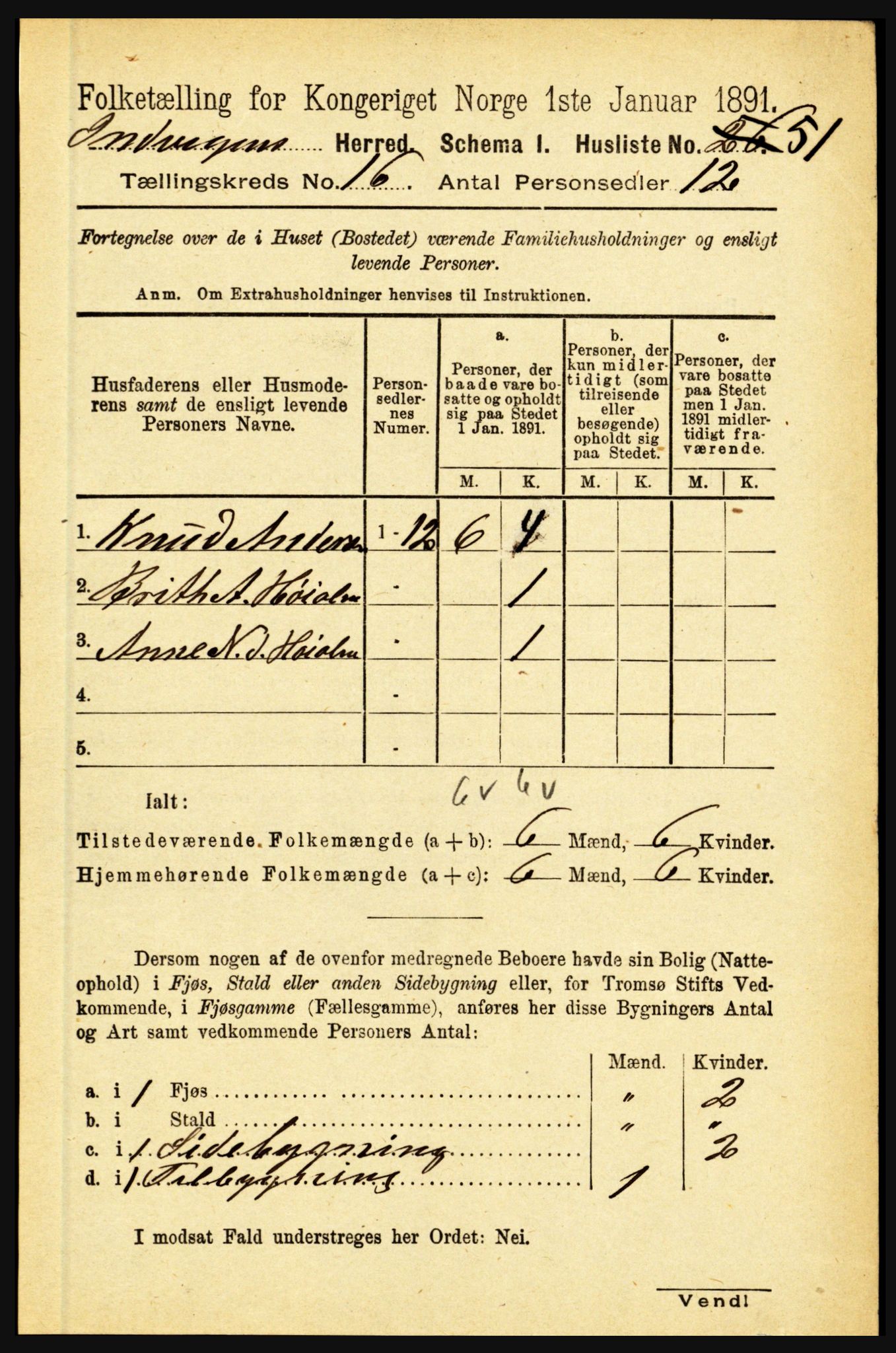 RA, Folketelling 1891 for 1447 Innvik herred, 1891, s. 3427