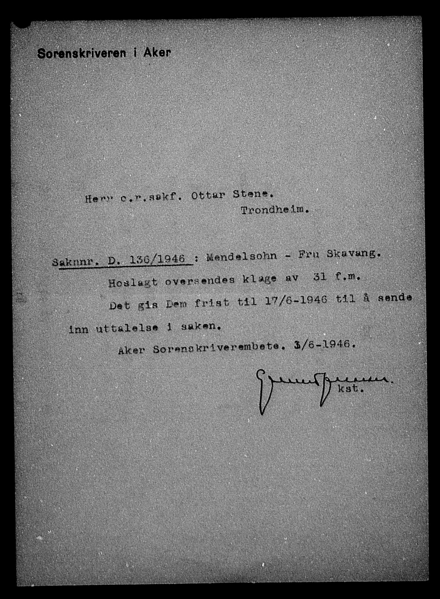 Justisdepartementet, Tilbakeføringskontoret for inndratte formuer, AV/RA-S-1564/H/Hc/Hca/L0909: --, 1945-1947, s. 89