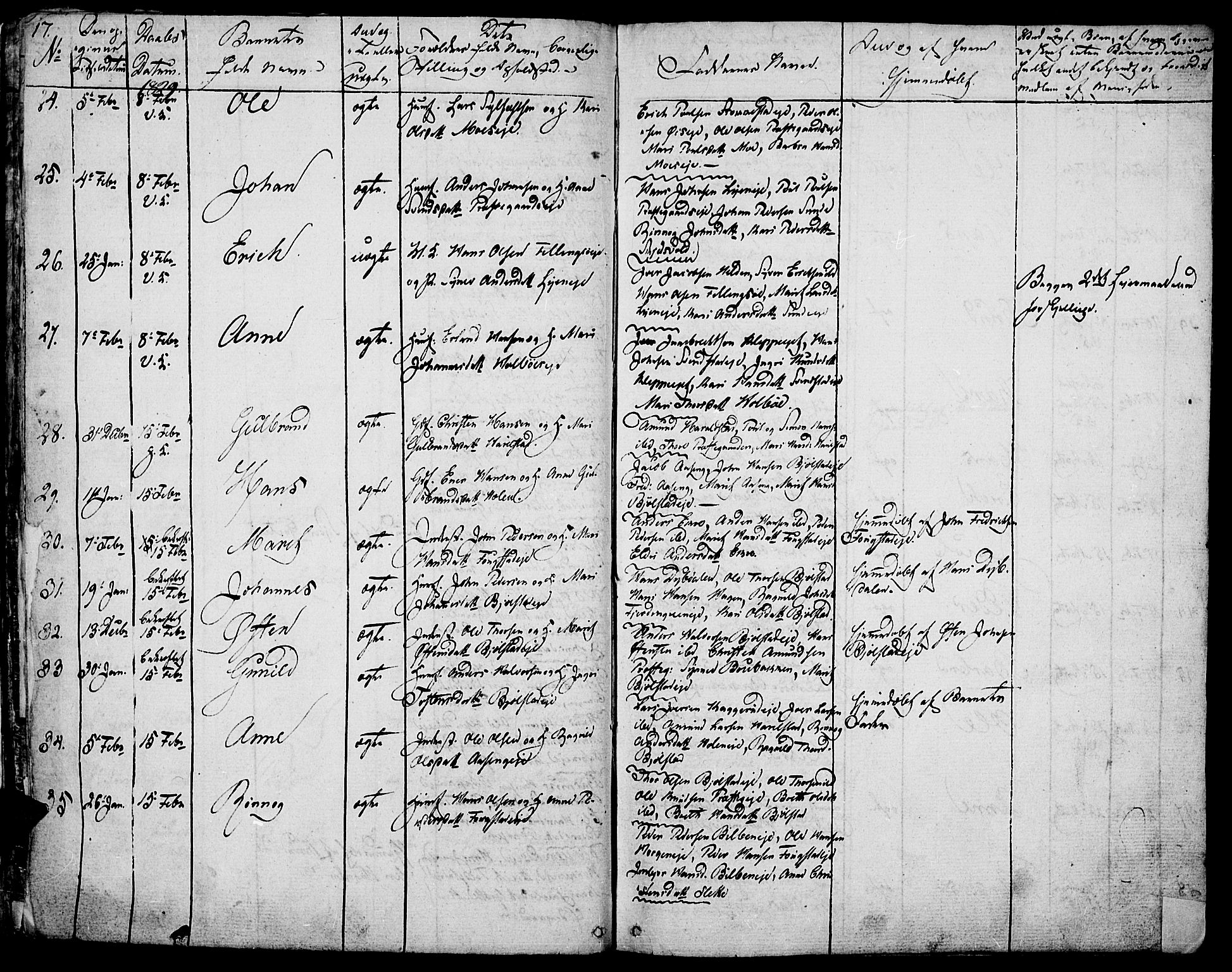 Vågå prestekontor, AV/SAH-PREST-076/H/Ha/Haa/L0004: Ministerialbok nr. 4 /1, 1827-1842, s. 17