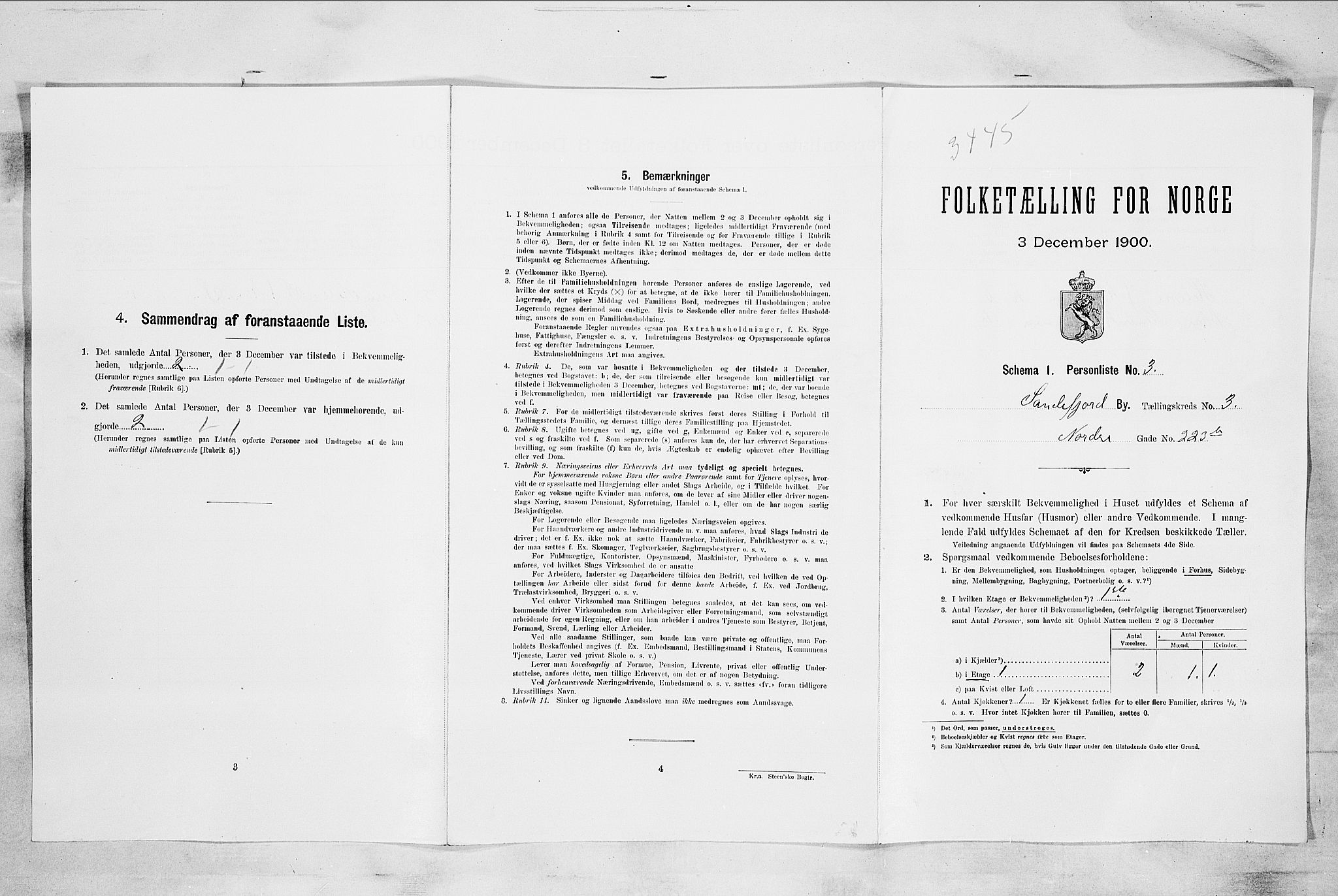 RA, Folketelling 1900 for 0706 Sandefjord kjøpstad, 1900, s. 891