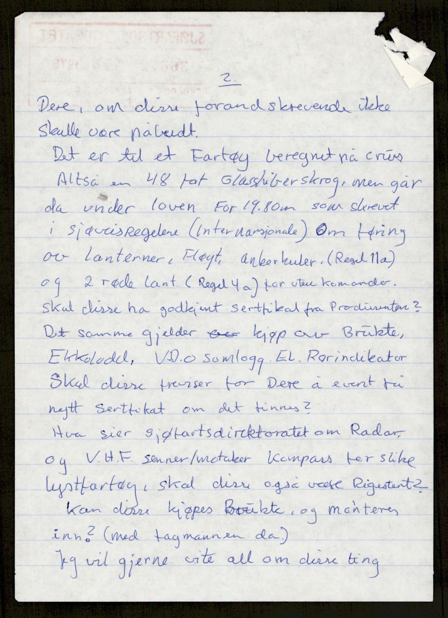 Sjøfartsdirektoratet med forløpere, generelt arkiv, AV/RA-S-1407/D/Du/Duc/L0641/0004: Skipskontrollen - Forskrifter    / Utleiebåter (2 mapper), 1977-1989, s. 148