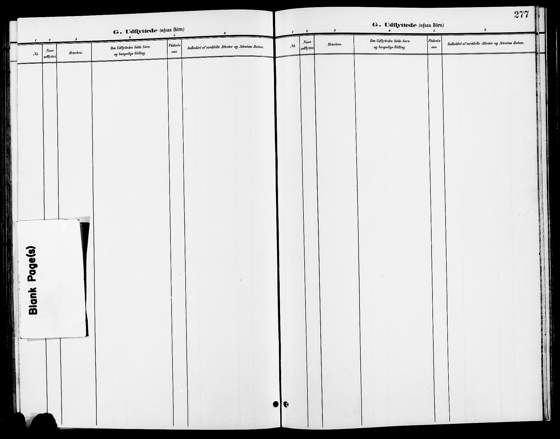 Tynset prestekontor, SAH/PREST-058/H/Ha/Hab/L0009: Klokkerbok nr. 9, 1900-1914, s. 277