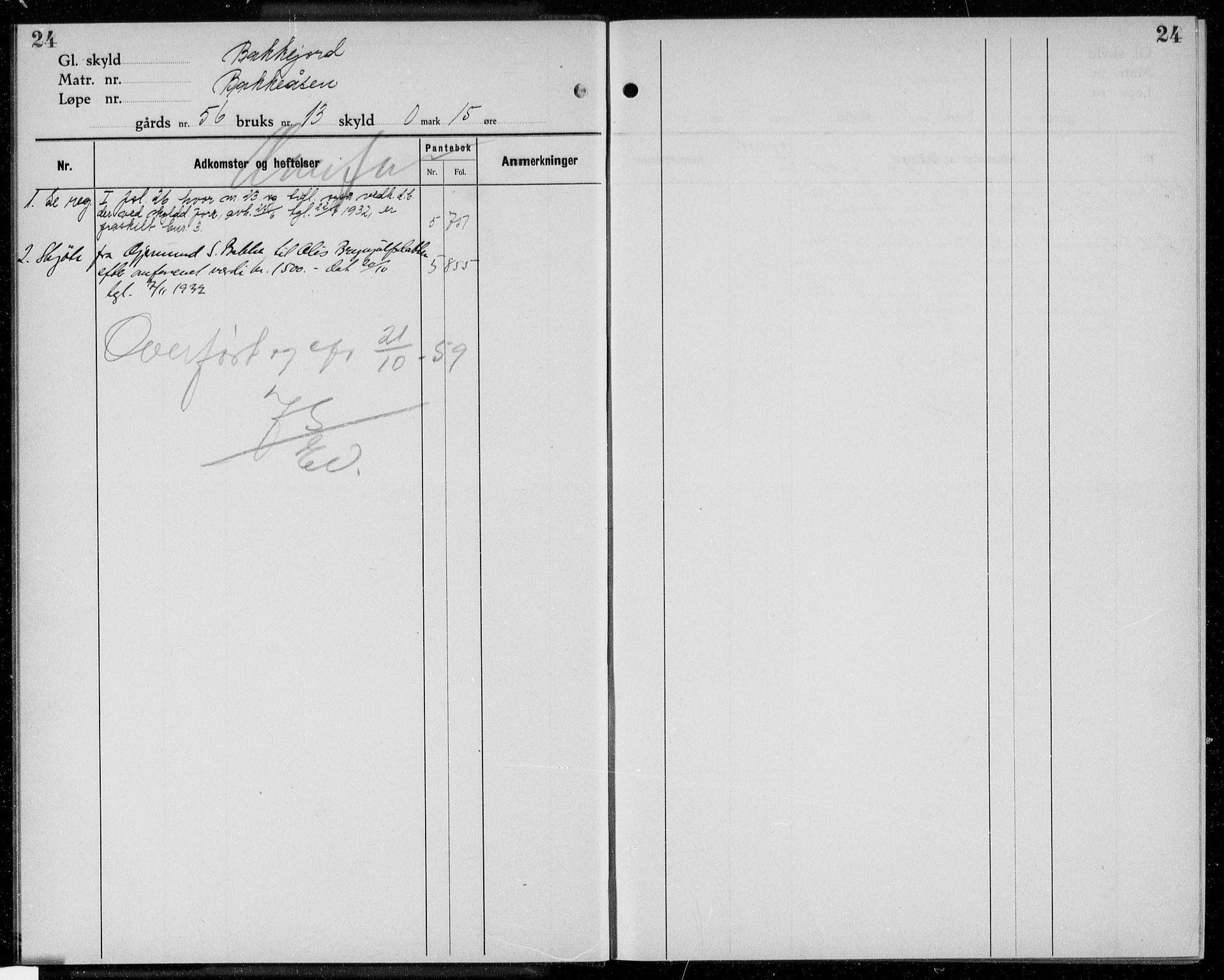 Øvre Telemark østfjelske sorenskriveri, SAKO/A-213/G/Gb/Gbd/L0004: Panteregister nr. IV 4, s. 24