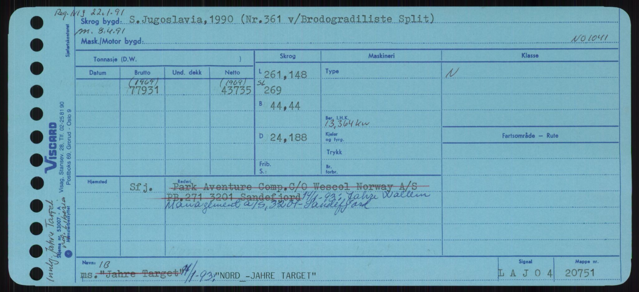 Sjøfartsdirektoratet med forløpere, Skipsmålingen, RA/S-1627/H/Ha/L0004/0001: Fartøy, Mas-R / Fartøy, Mas-Odd, s. 583