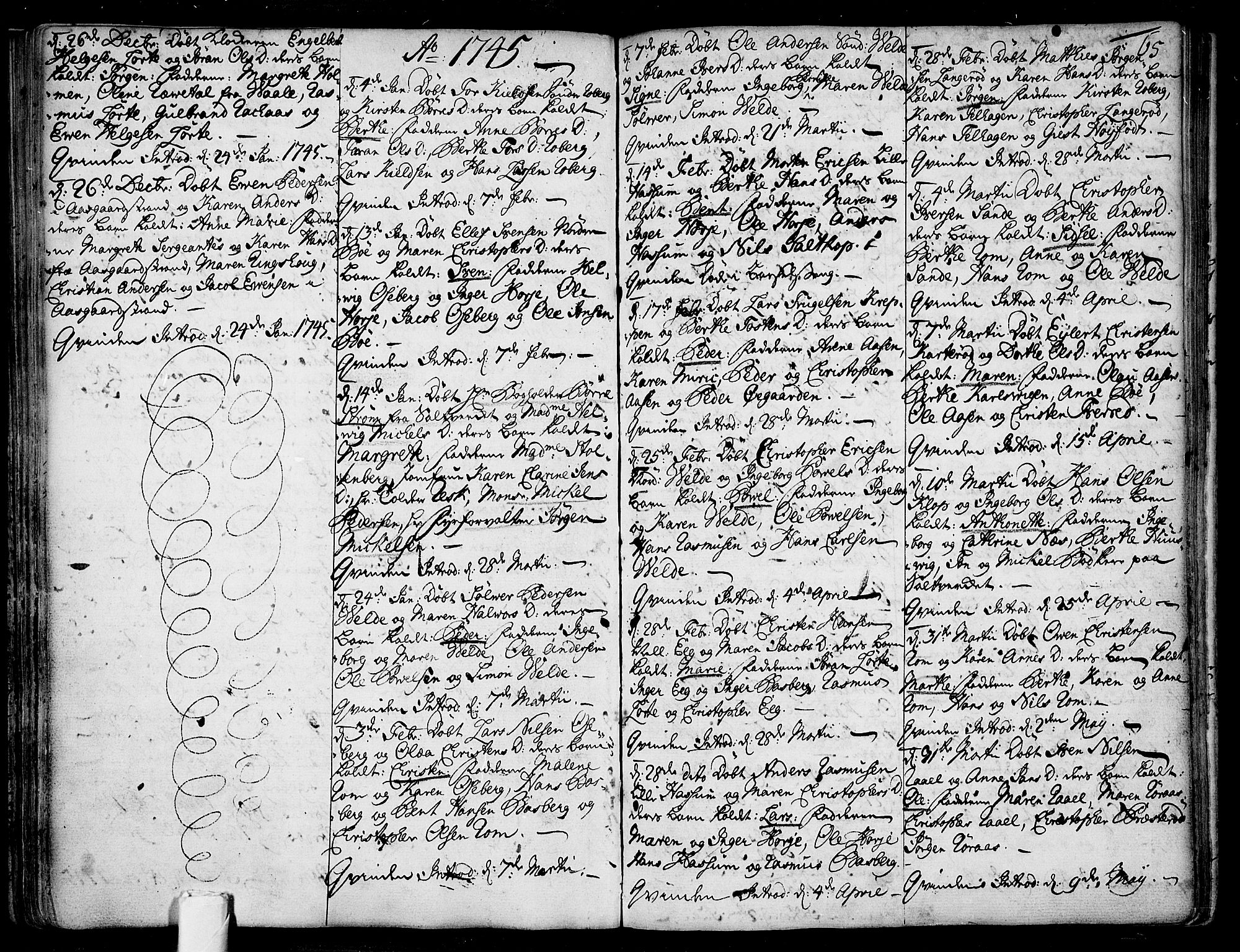 Sem kirkebøker, AV/SAKO-A-5/F/Fb/L0001: Ministerialbok nr. II 1, 1702-1764, s. 65