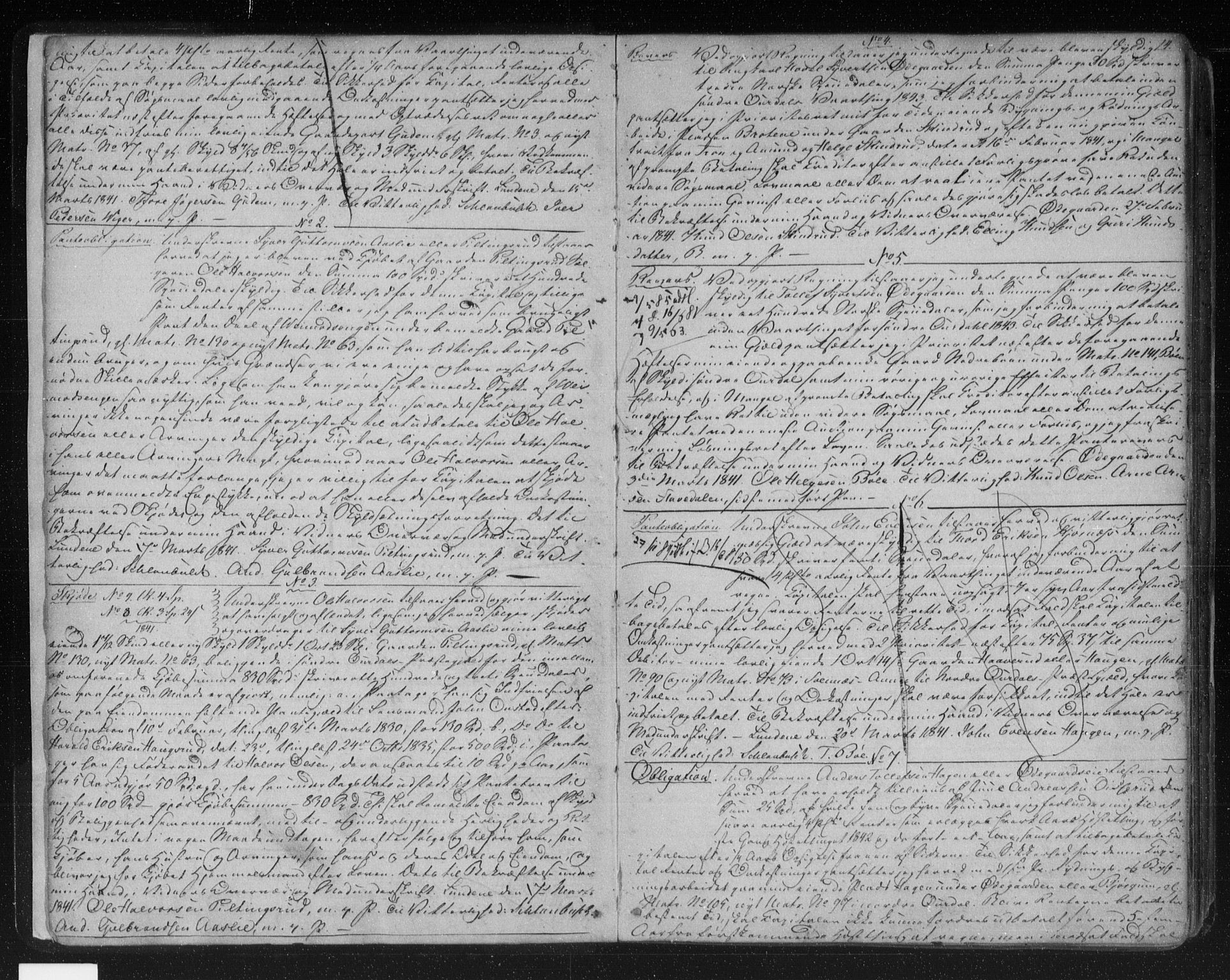 Valdres sorenskriveri, SAH/TING-016/H/Hb/Hba/L0007: Pantebok nr. 7, 1841-1845, s. 4