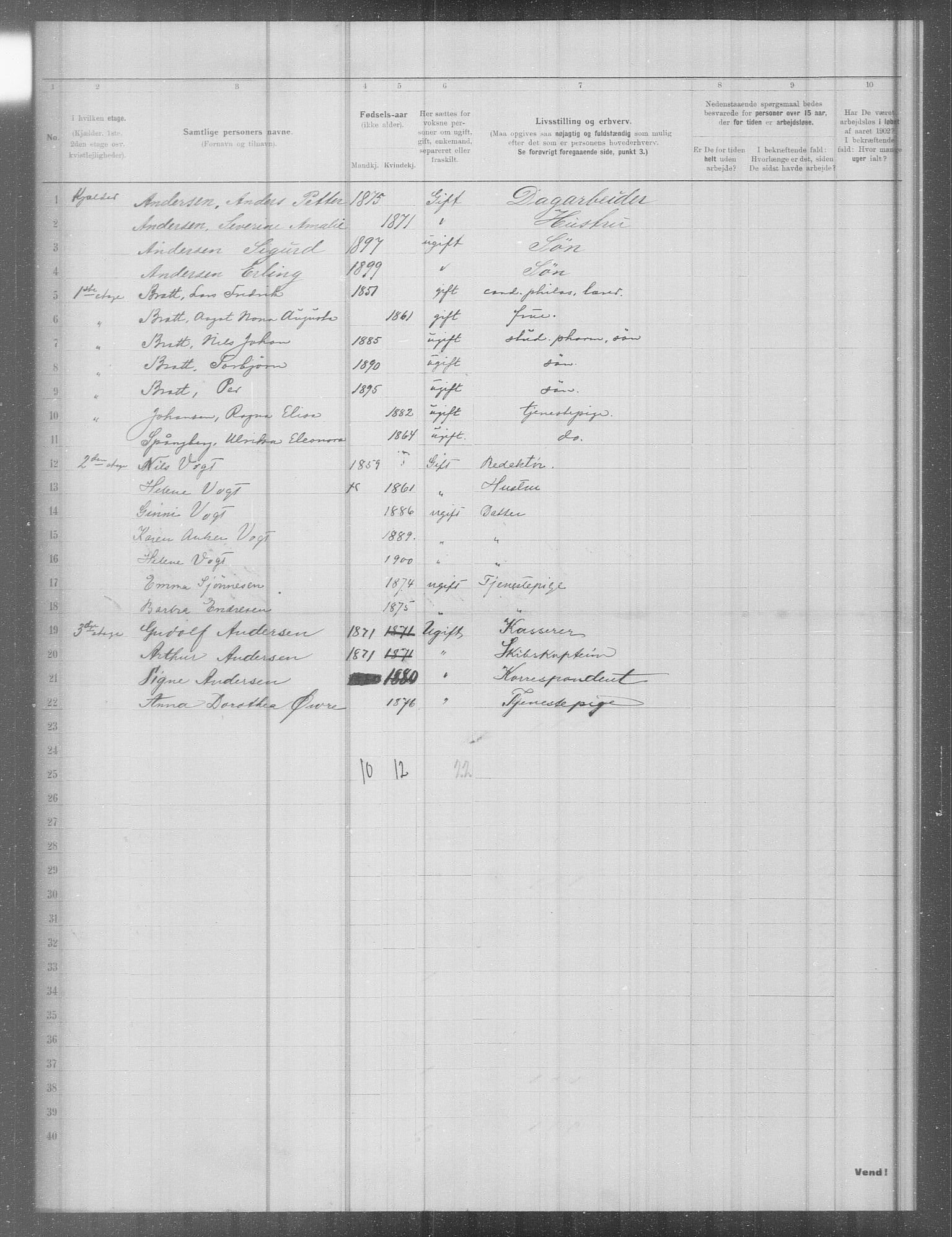 OBA, Kommunal folketelling 31.12.1902 for Kristiania kjøpstad, 1902, s. 10479