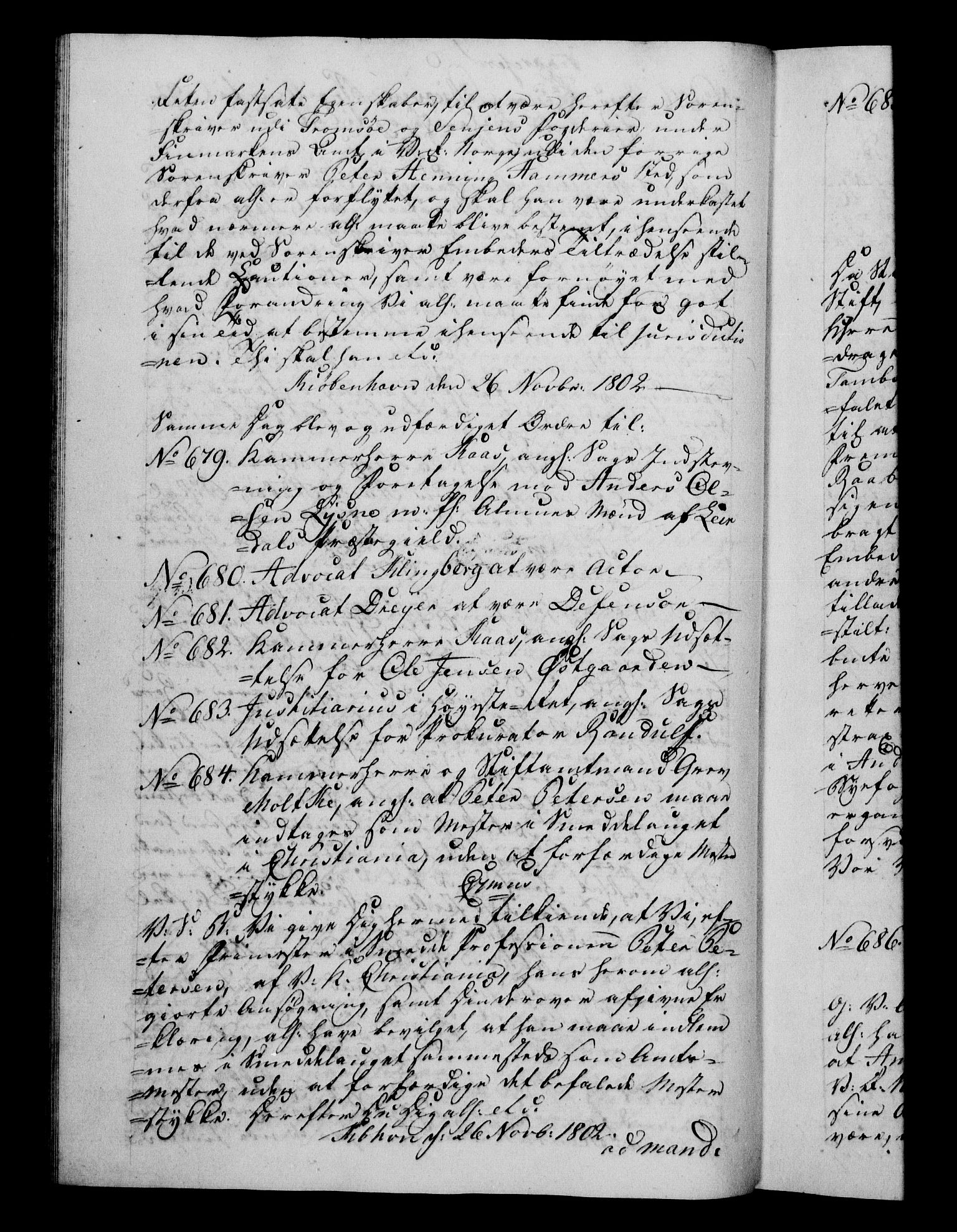 Danske Kanselli 1800-1814, RA/EA-3024/H/Hf/Hfb/Hfba/L0002: Registranter, 1802-1804, s. 92b